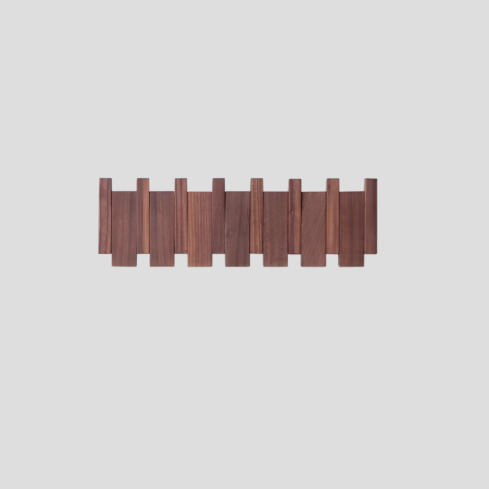 Holz-Wandhaken im Tastatur-Stil – Kreatives Design | Ideal für Flur oder Tür