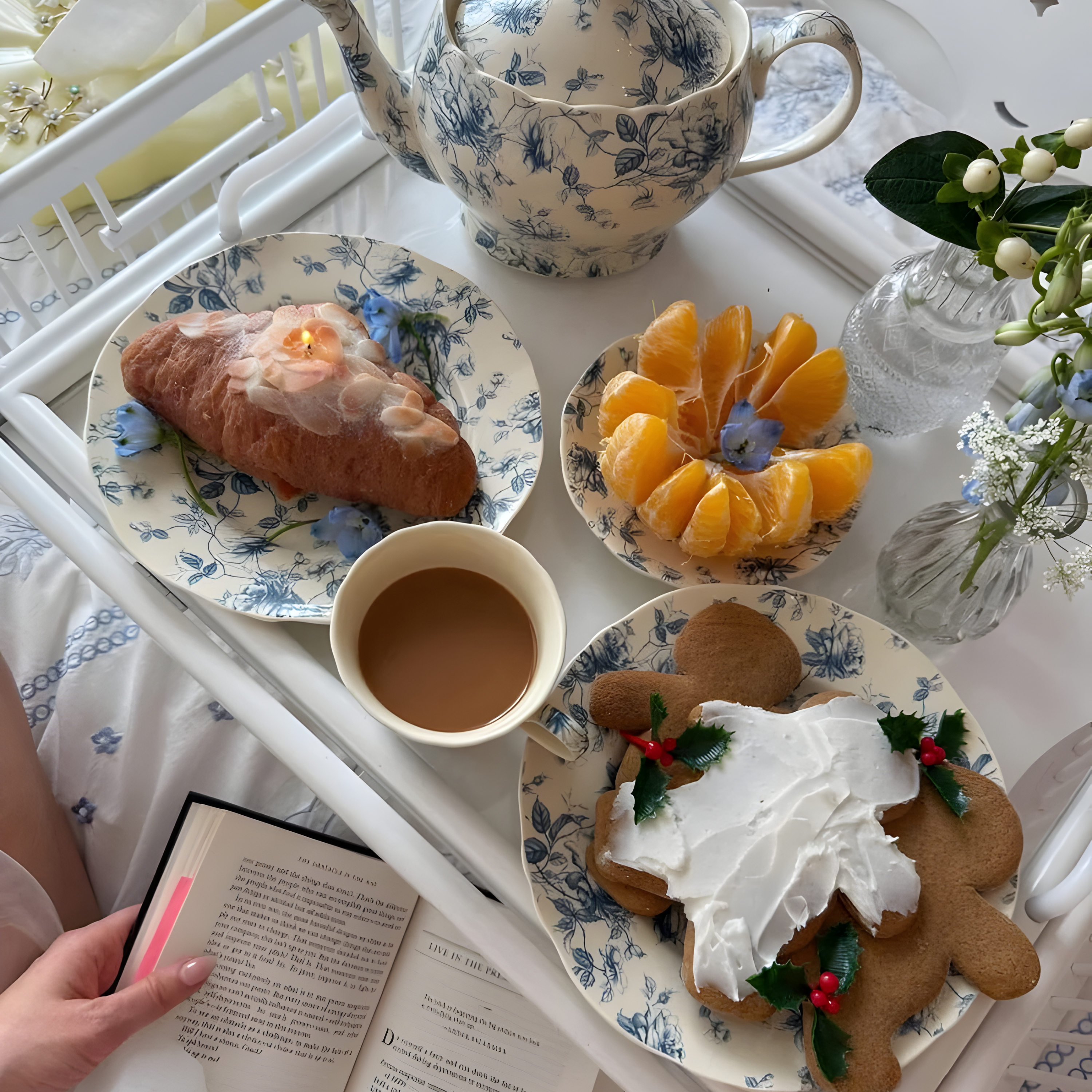 CloudRuffle Bedding - Bestickte Rüschen-Bettwäscheset