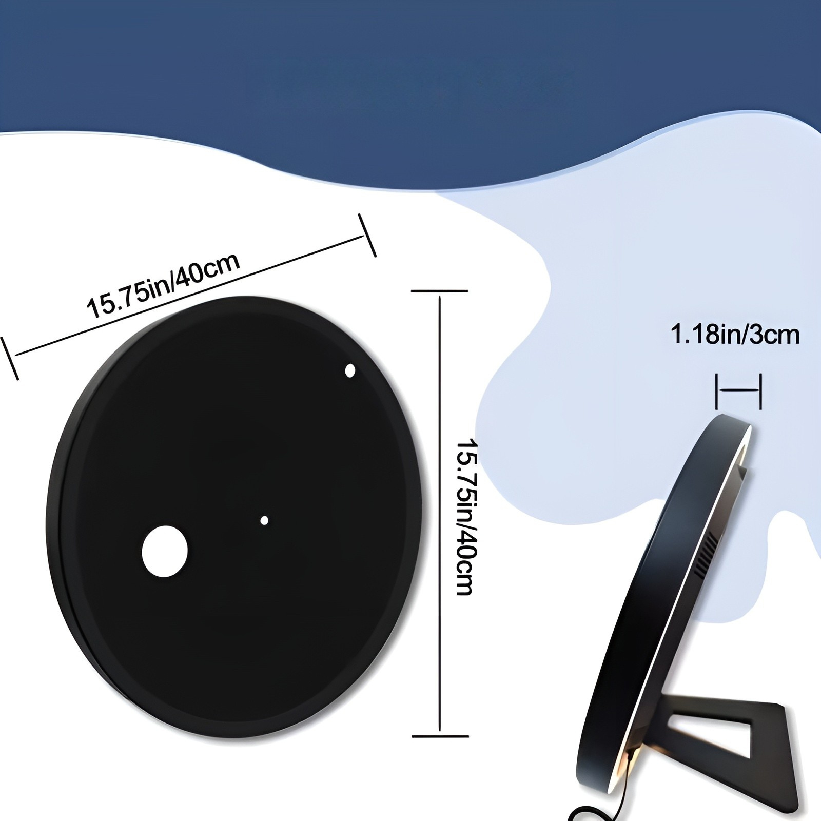 Moderne Wanduhr ohne Ticken – Lautlos & mit Großem Display | USB-Betrieben und Stilvolles Design