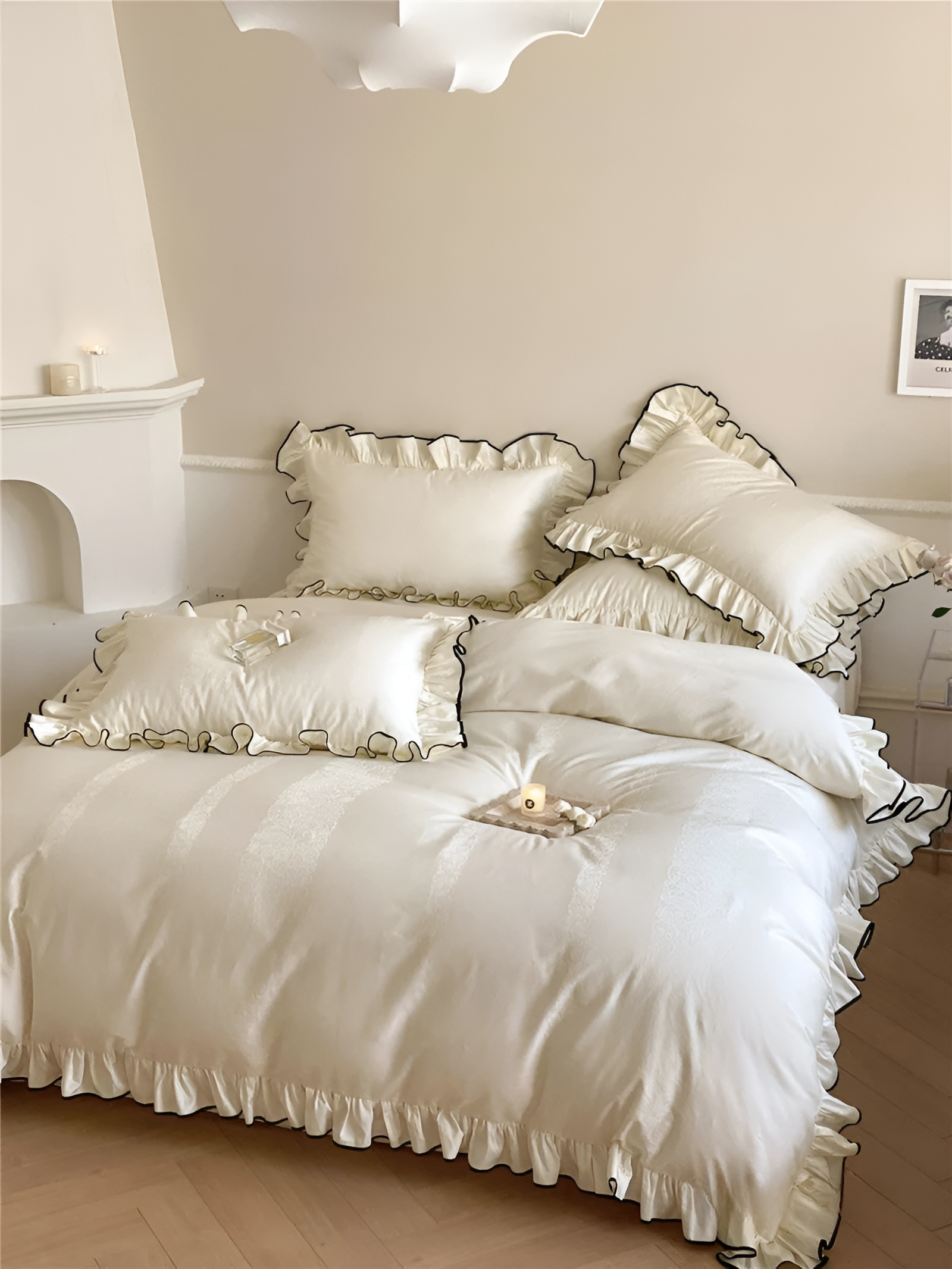 Sereni Bettwäsche - Silky Ruffle Bettwäsche-Set