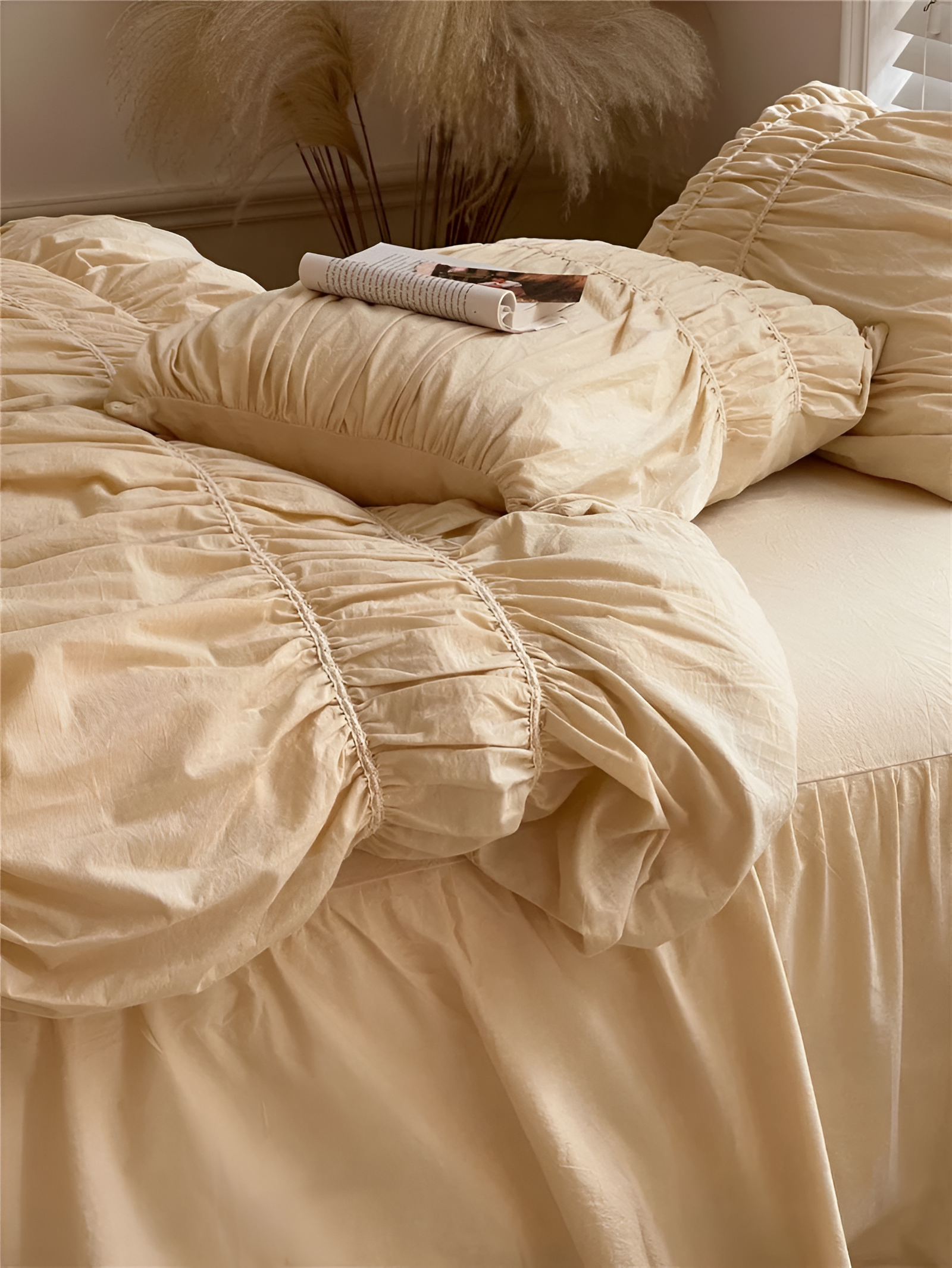 EtherealLuxe Bettwaren - Royal Beige Bettwäscheset