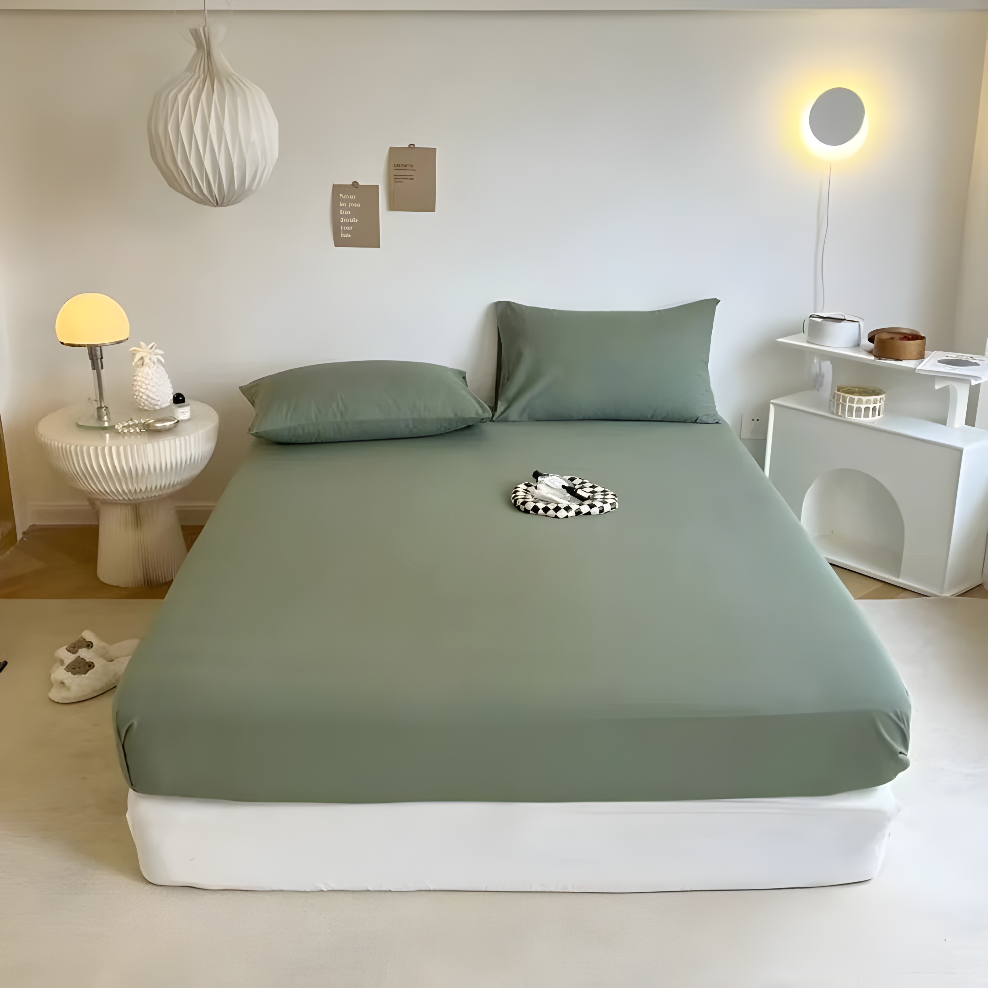 IvoryHaven Bedding - Gewaschene Baumwolle Bettlaken