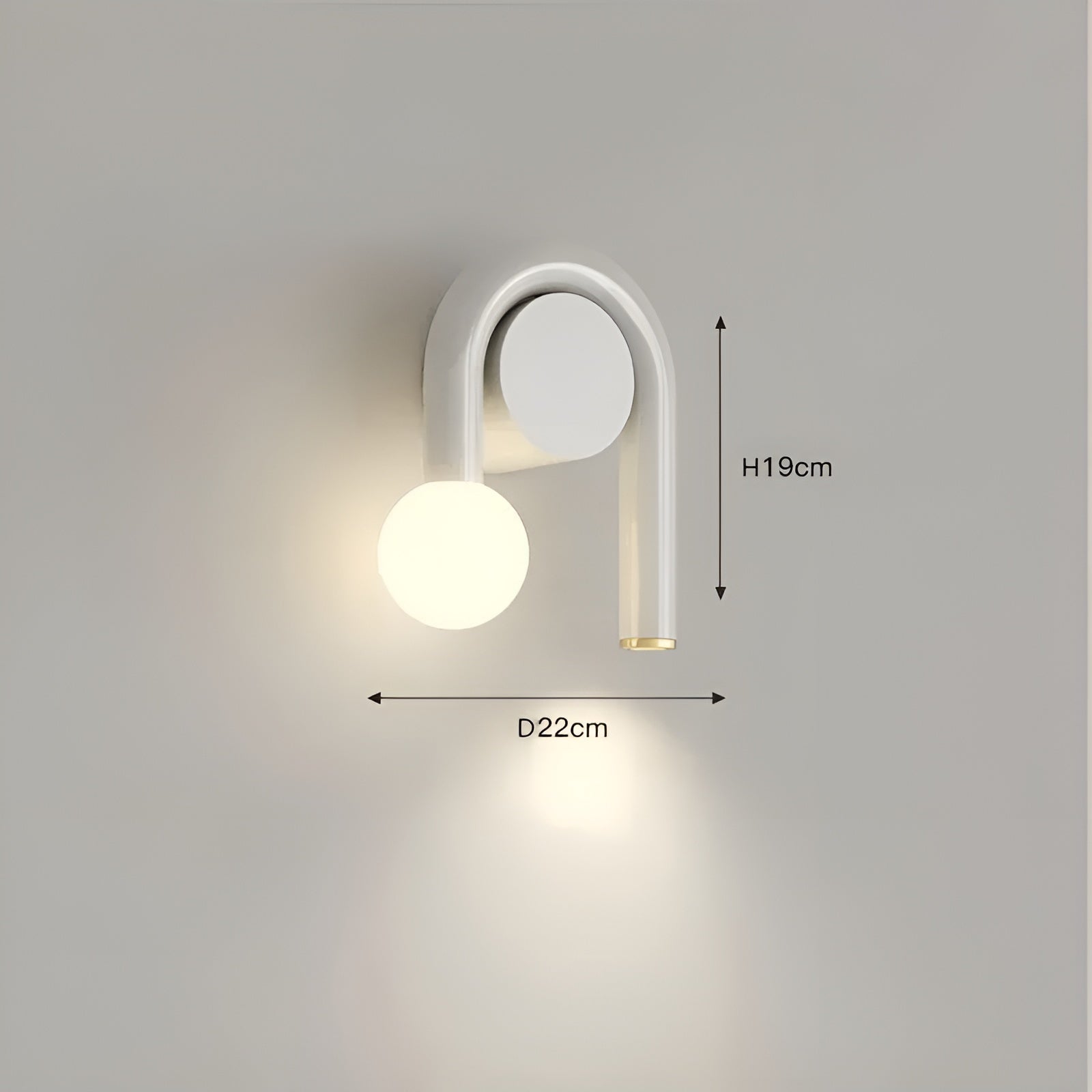 LED Wandleuchte in U-Form – Modernes Design | Dekorative Beleuchtung für Wohnzimmer & Schlafzimmer
