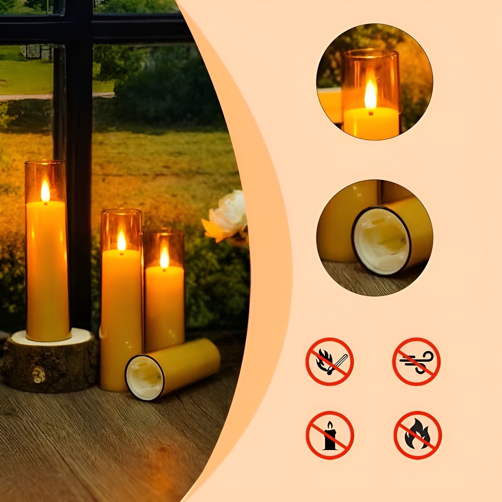 Flackernde LED Kerzen 12er Set – Stimmungsvolles Licht ohne Brandgefahr | Mit Fernbedienung & Timer - Wohnzubehör
