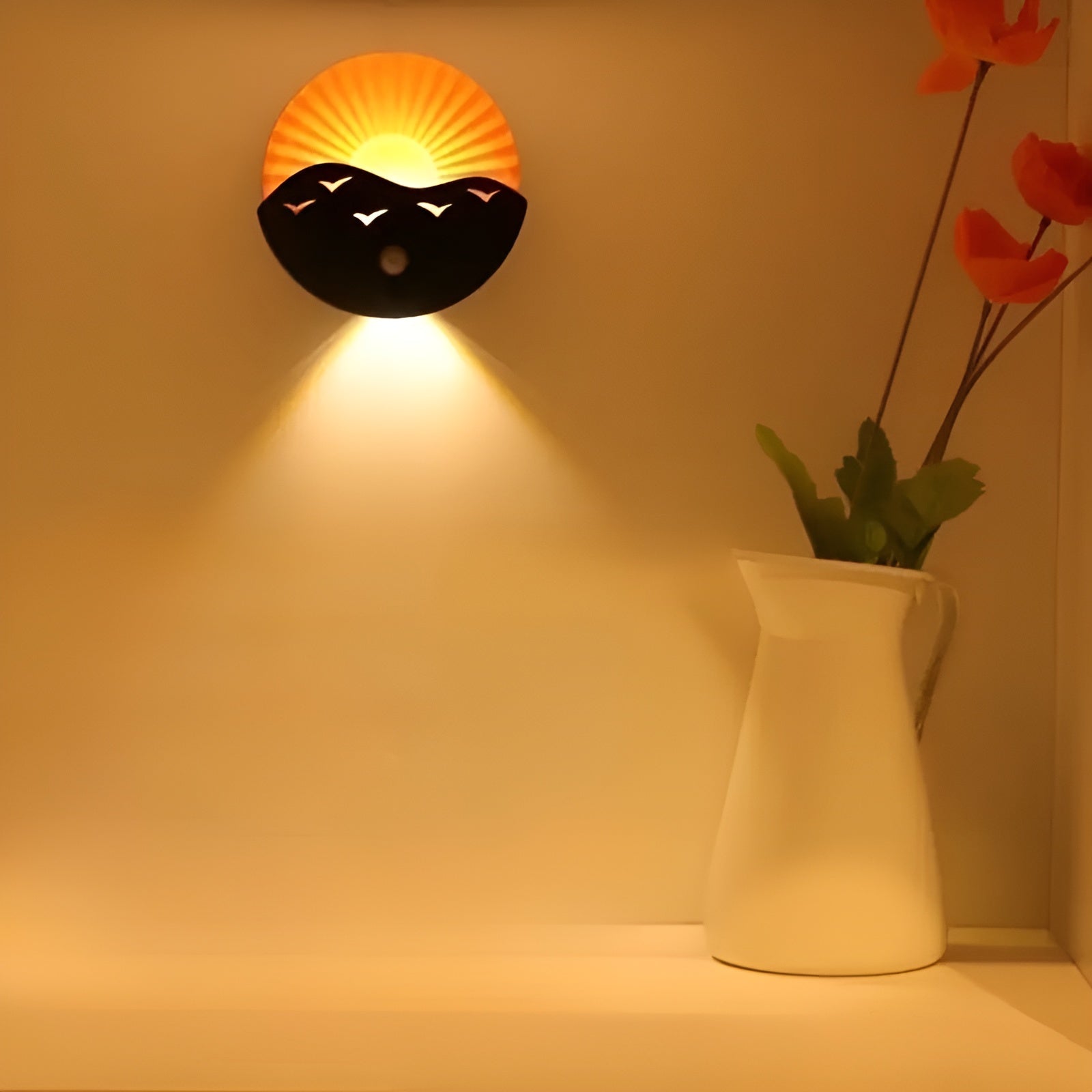 LED-Wandleuchte mit Bewegungssensor – Dimmbar & Wiederaufladbar | Farbwechsel für Schlafzimmer, Flur & Badezimmer
