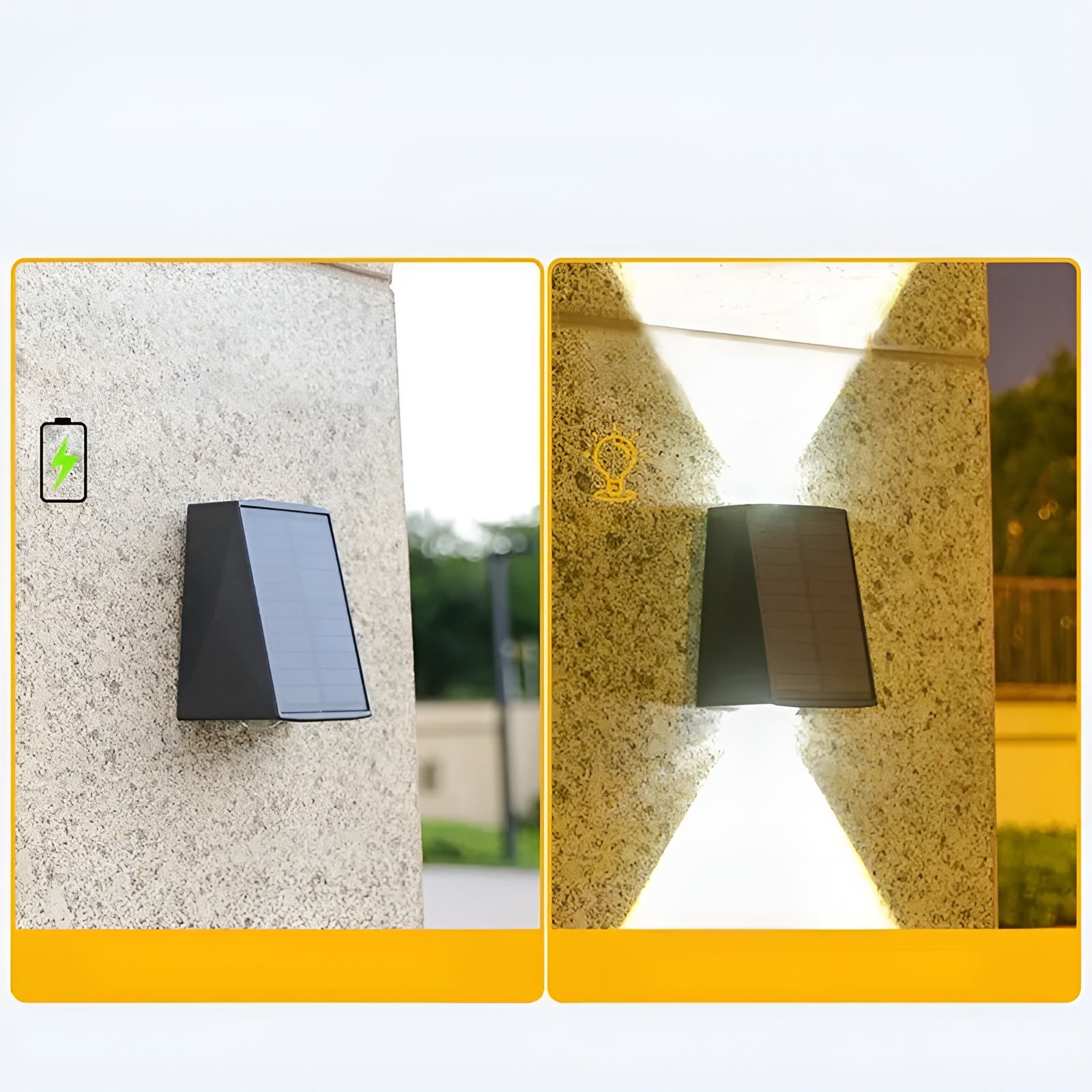 Solar Wandleuchte mit Bewegungsmelder – Modernes Außenlicht | Perfekt für Garten, Terrasse & Einfahrt
