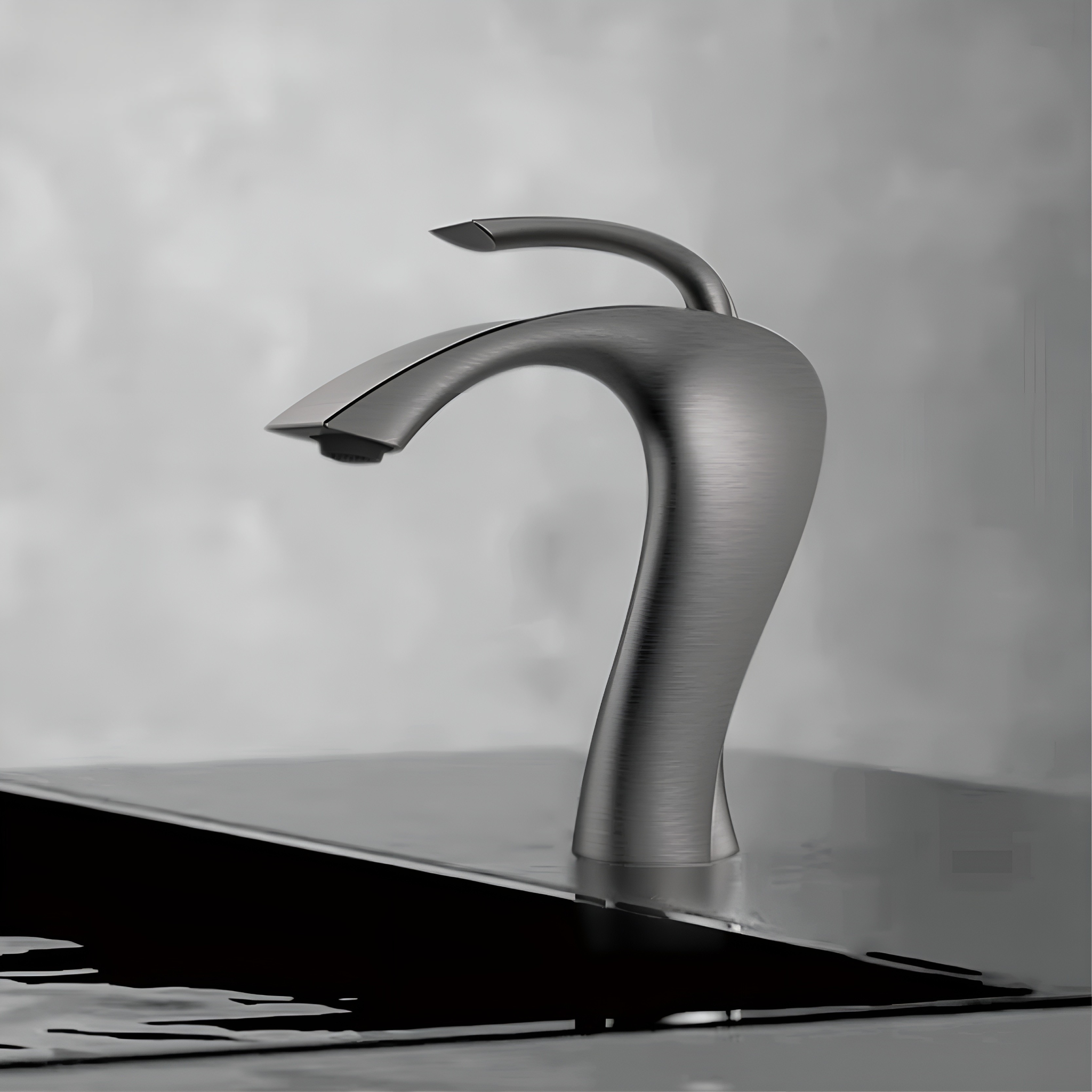 Waschtischarmatur aus Messing – Hochwertig und Modern | Gunmetal Grau mit Keramikkartusche für Warm- und Kaltwasser