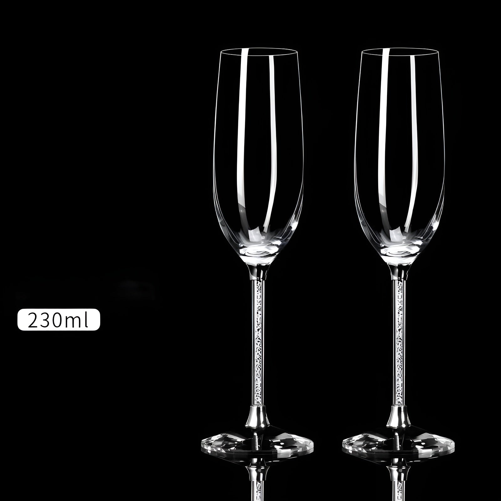 Rotweingläser-Set – 2 Hochwertige Kristallgläser für Wein & Champagner | Elegant für Partys und Feiern