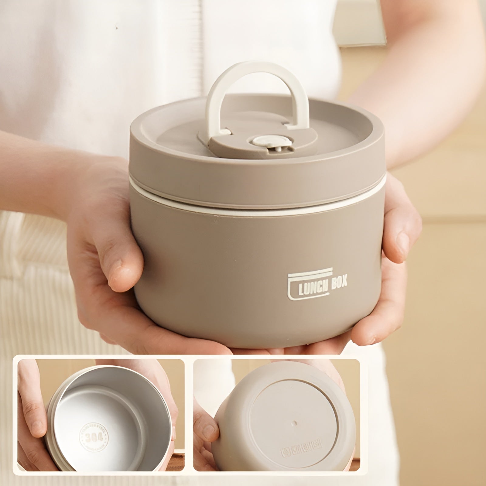 Isolierte Lunchbox – Mehrlagig Fächern & Auslaufsicher | Inkl. Tragetasche