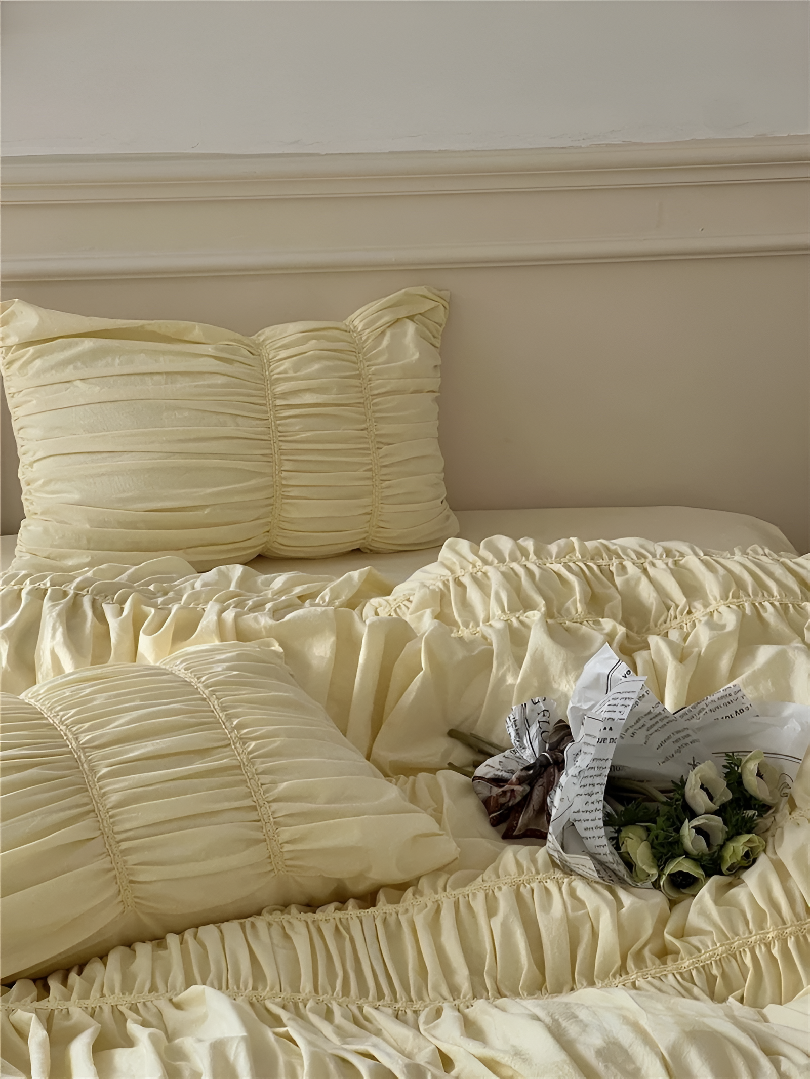 EtherealLuxe Bettwaren - Royal Beige Bettwäscheset