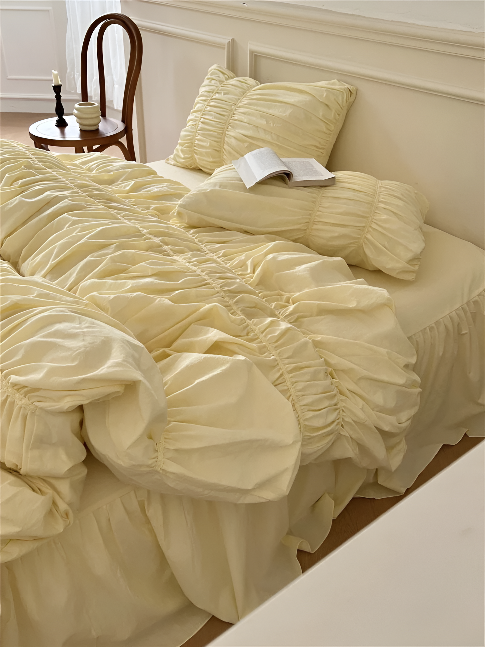 EtherealLuxe Bettwaren - Royal Beige Bettwäscheset