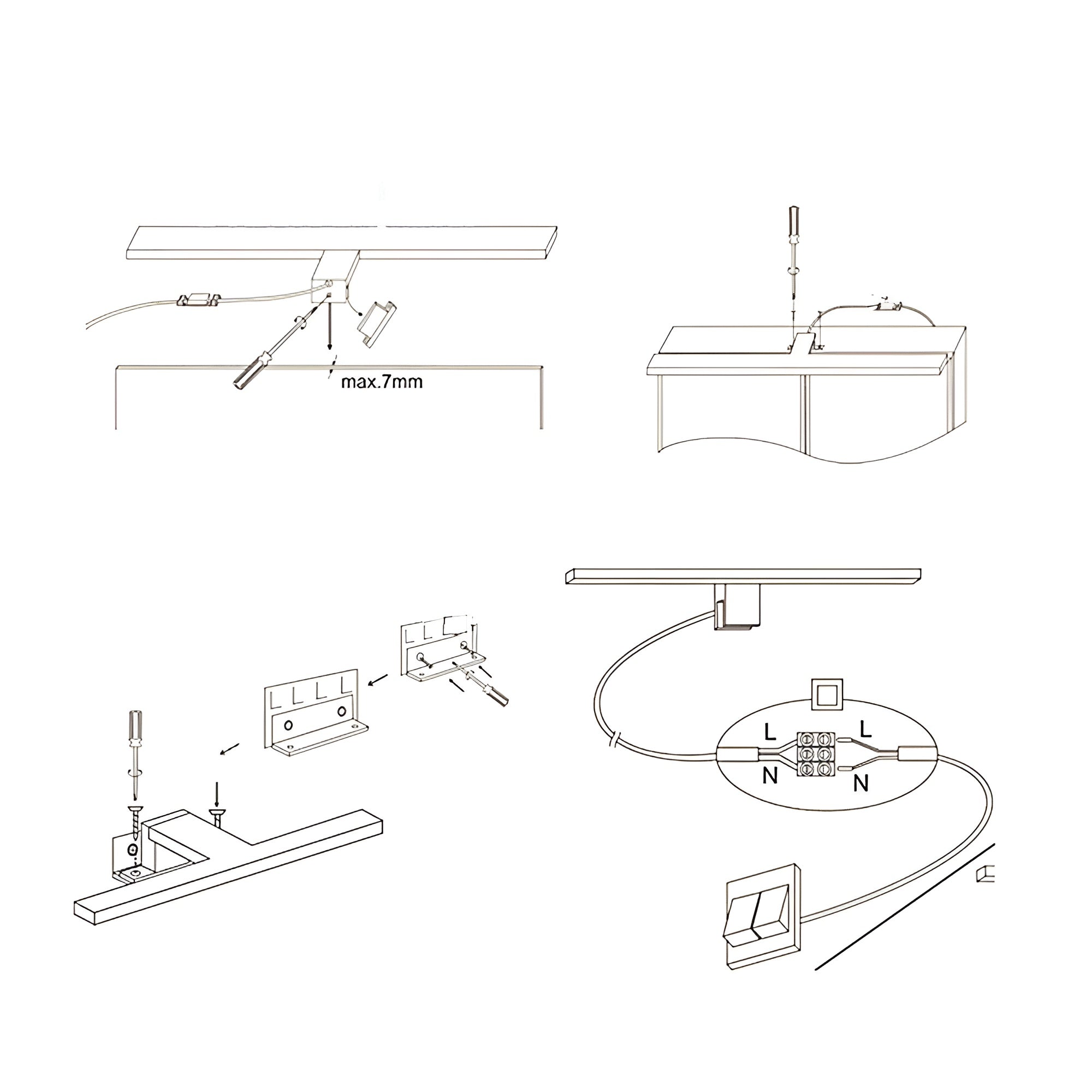LED Spiegelleuchte – Helles 6000K Licht | Wasserdicht für Bad & SchminktischSchminken