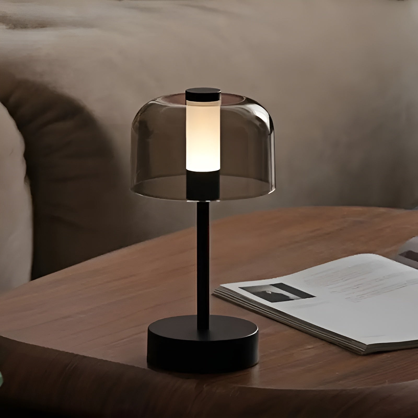 Vintage Tischlampe – Dekoratives LED-Licht mit Augenschutz | USB Wiederaufladbar, Perfekt für Schlafzimmer & Büro