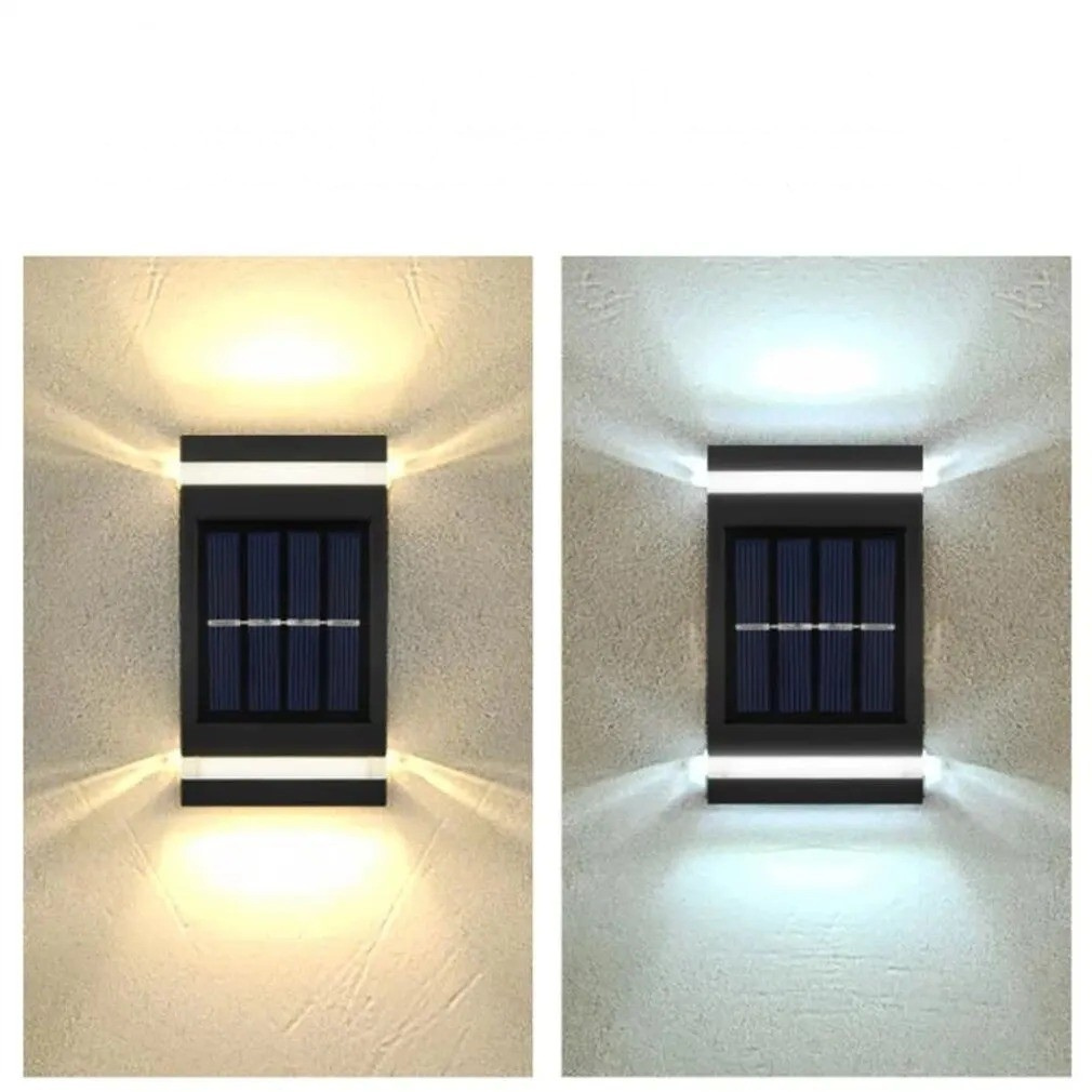 AuraSolar Light - Wasserdichte Solarbetriebene Wandleuchte