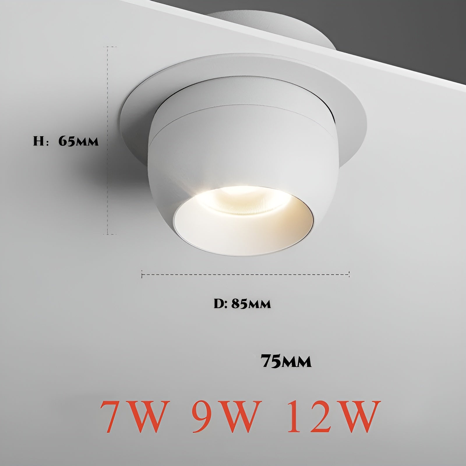 Runde Decken-Spotleuchte – Modernes LED-Design | Ideal für Wohnzimmer & Innenräume