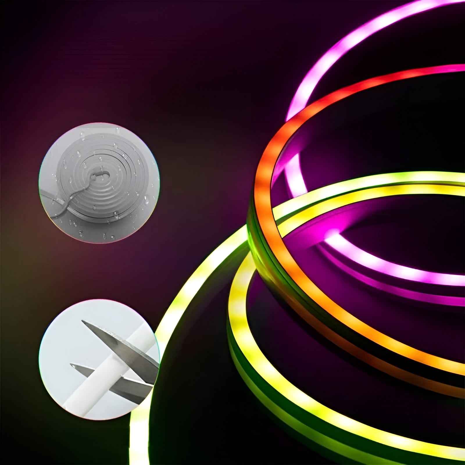 Neon LED Streifen – Flexibel und Dekorativ | Perfekt für Wohnzimmer und Schlafzimmer