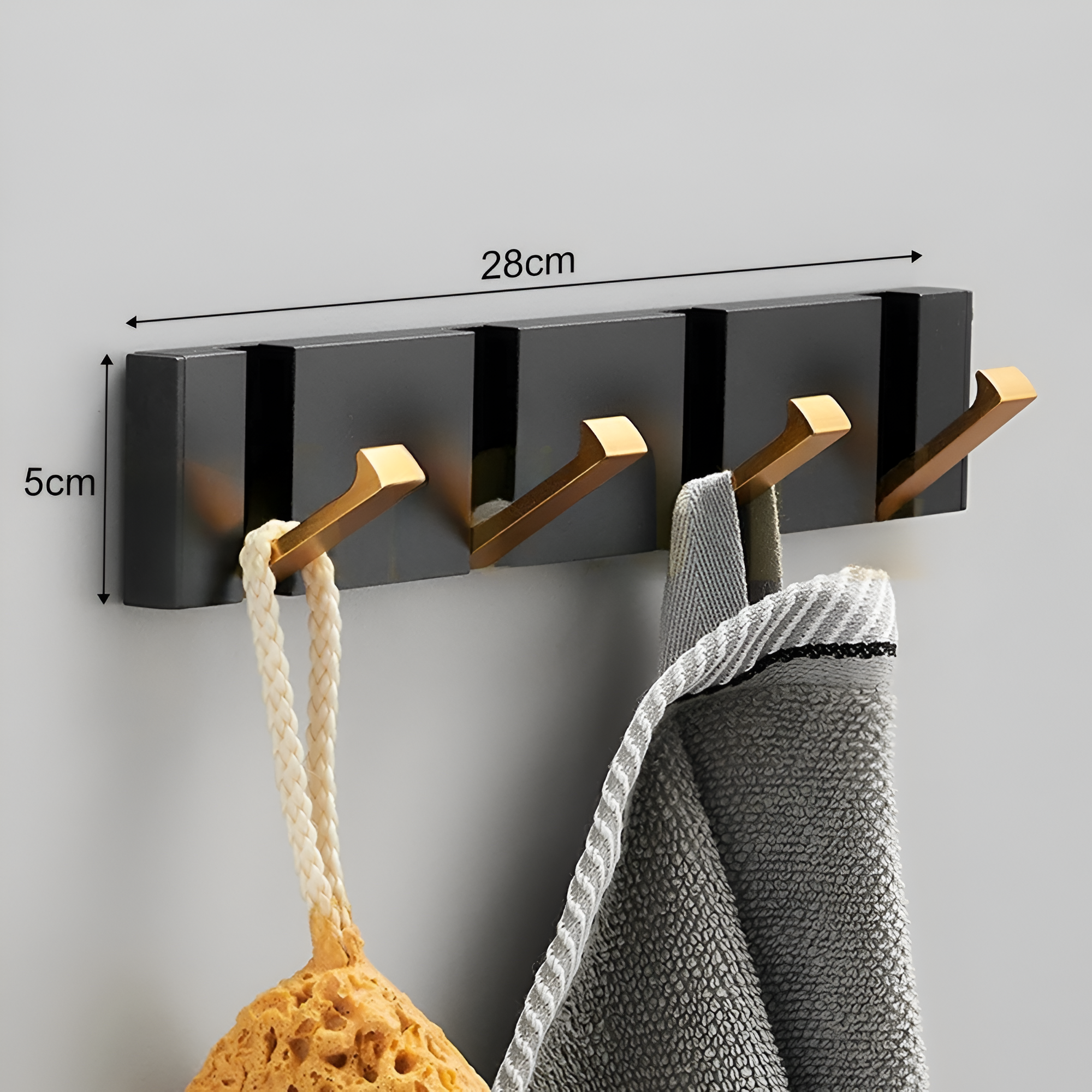 LuxeGrip Hook – Faltbarer 2-Wege-Installation Wandhaken