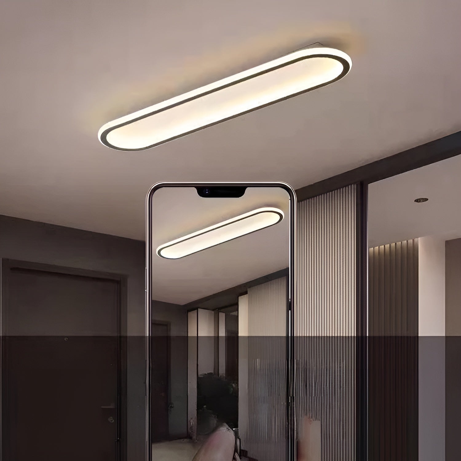 LED-Deckenleuchte in Ovalform – Elegante Modernes Design für Flur & Eingangsbereich