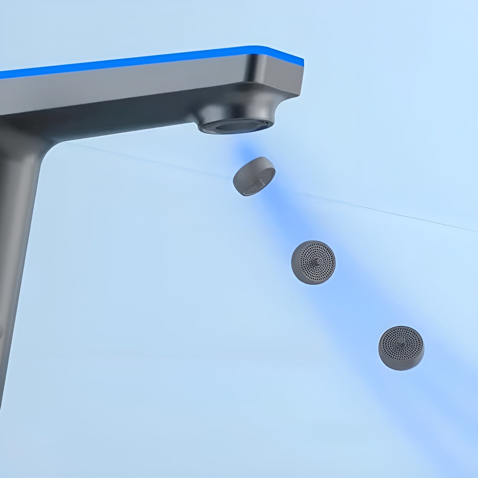 Waschbeckenarmatur mit Ausziehbrause – Hochwertige Mischbatterie für Warm- und Kaltwasser | Einlochmontage für Bad und Küche in Schwarz oder Silber