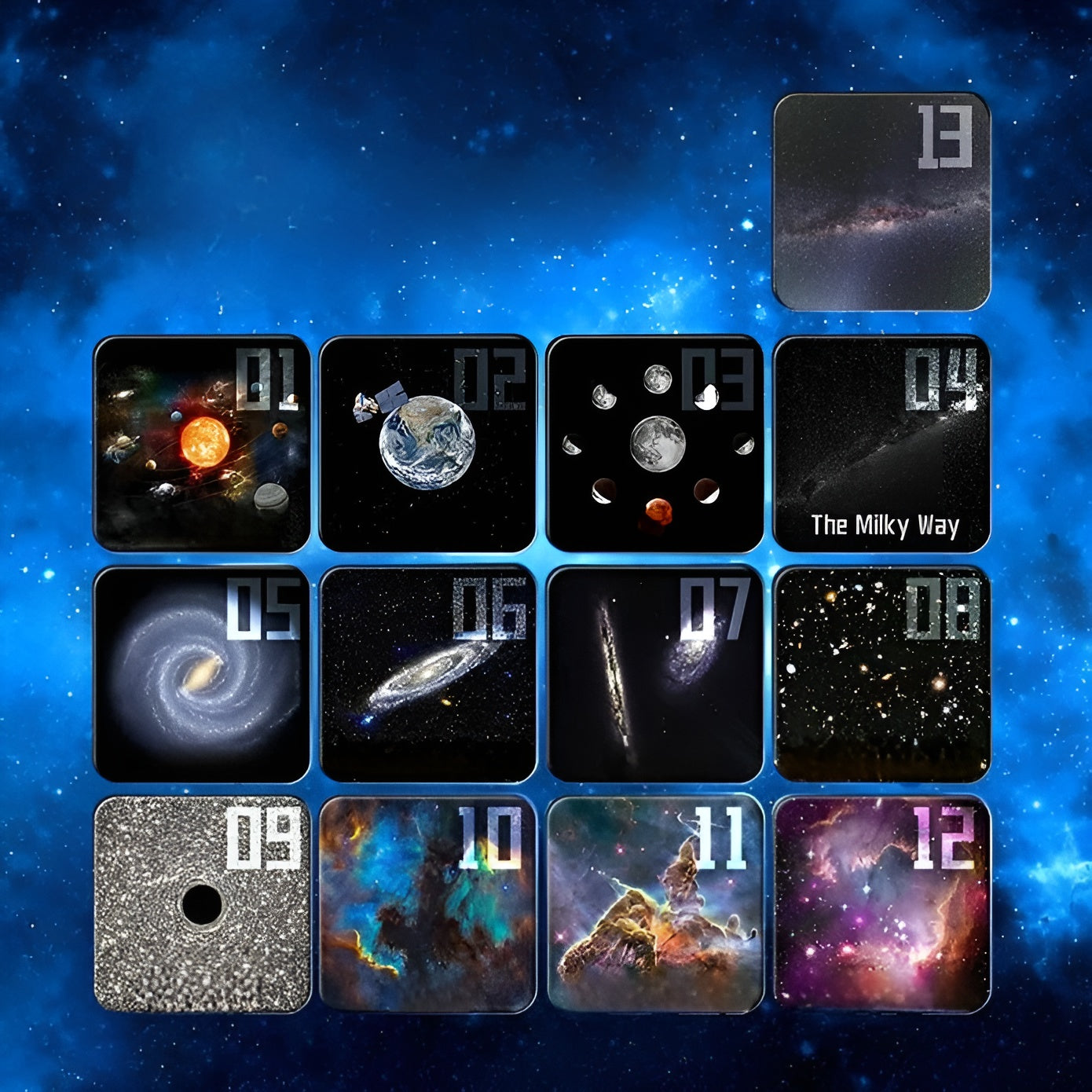 Projektor Lampe mit 13 Effekten – Sternenhimmel & Galaxie | Stimmungsvolles Nachtlicht fürs Schlafzimmer