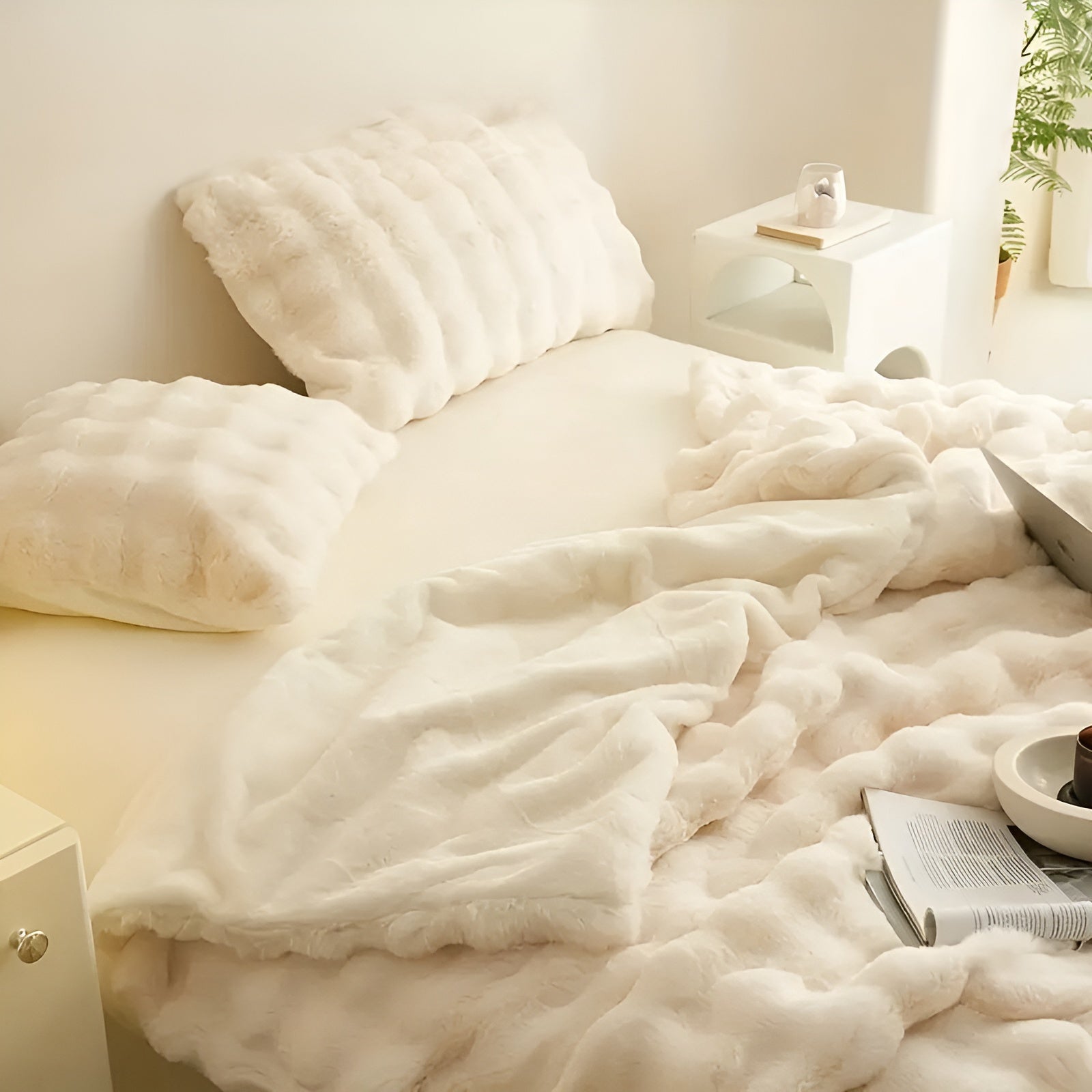 Samt- und Fleece-Decke – Extra Weich & Warm | Perfekt für Sofa und Schlafzimmer
