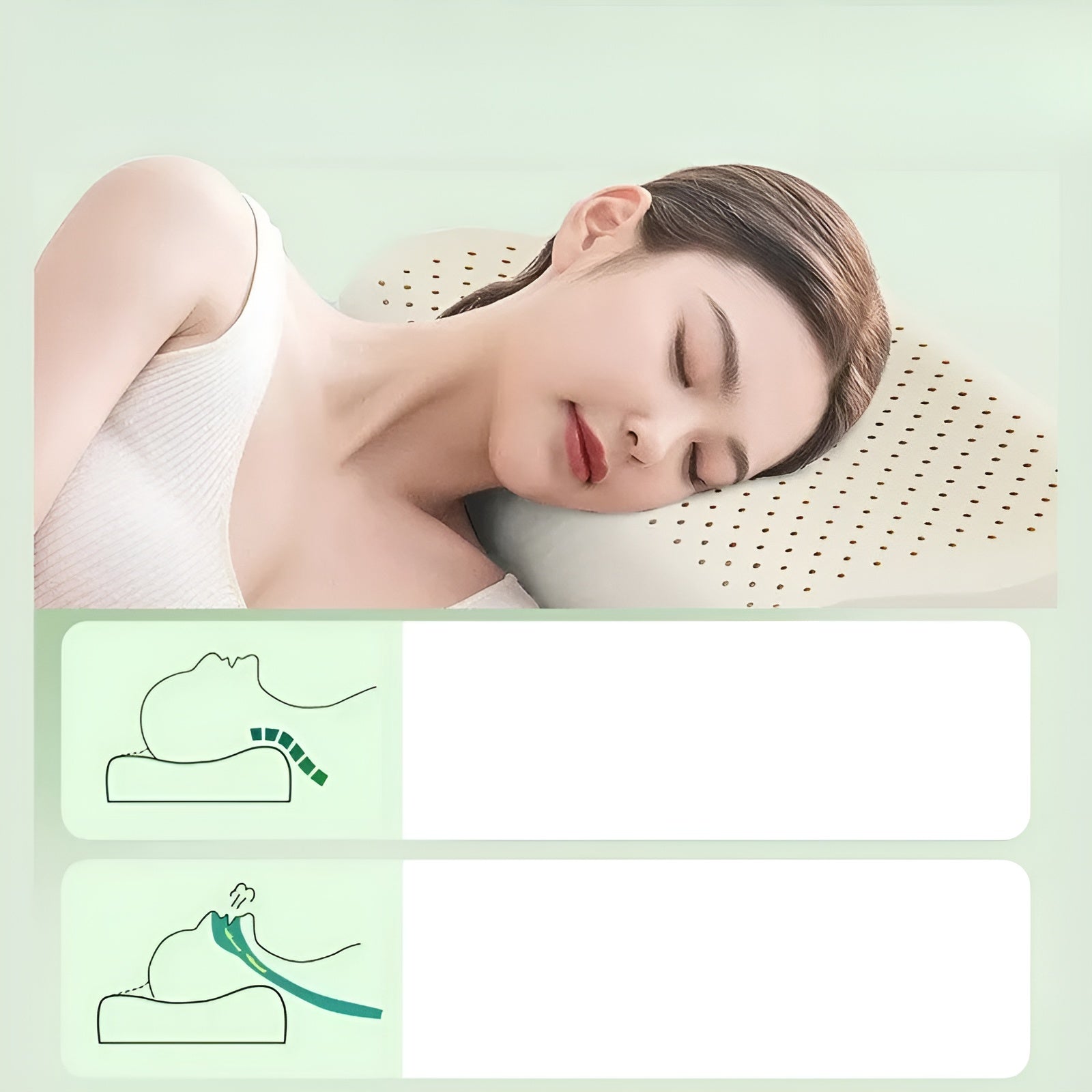 Thailändische Naturlatex-Nackenkissen – Ergonomisch und Atmungsaktiv | Perfekt für Einen Erholsamen Schlaf