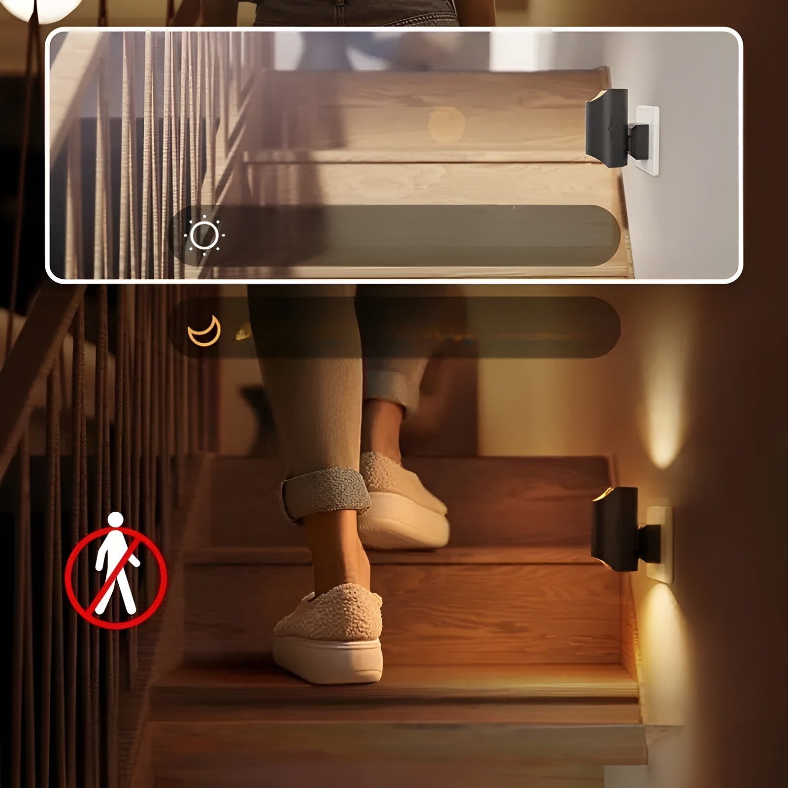 2er Set LED Wandleuchten mit Stecker –Dimmbare Wandleuchten im Modernen Schwarz-Kupfer Look | Perfekt für Schlafzimmer & Flur