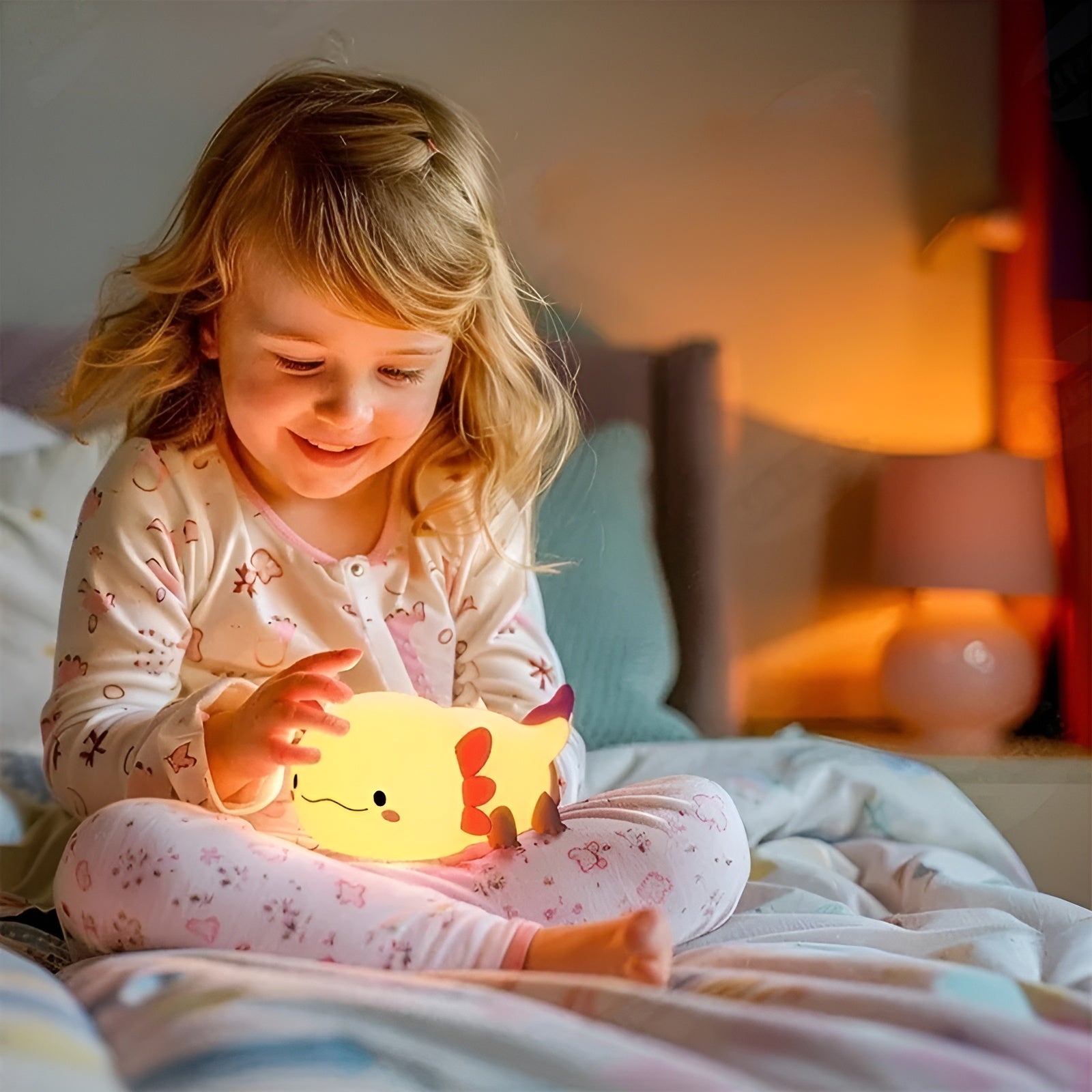 Kinder-Nachttischlampe in Rosa – Perfekt als Nachtlicht für Mädchenzimmer