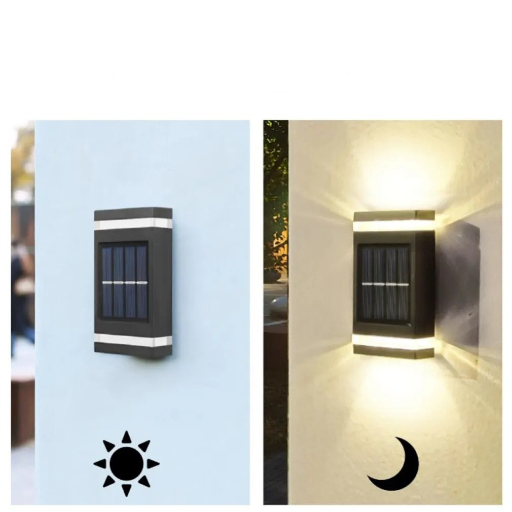 AuraSolar Light - Wasserdichte Solarbetriebene Wandleuchte