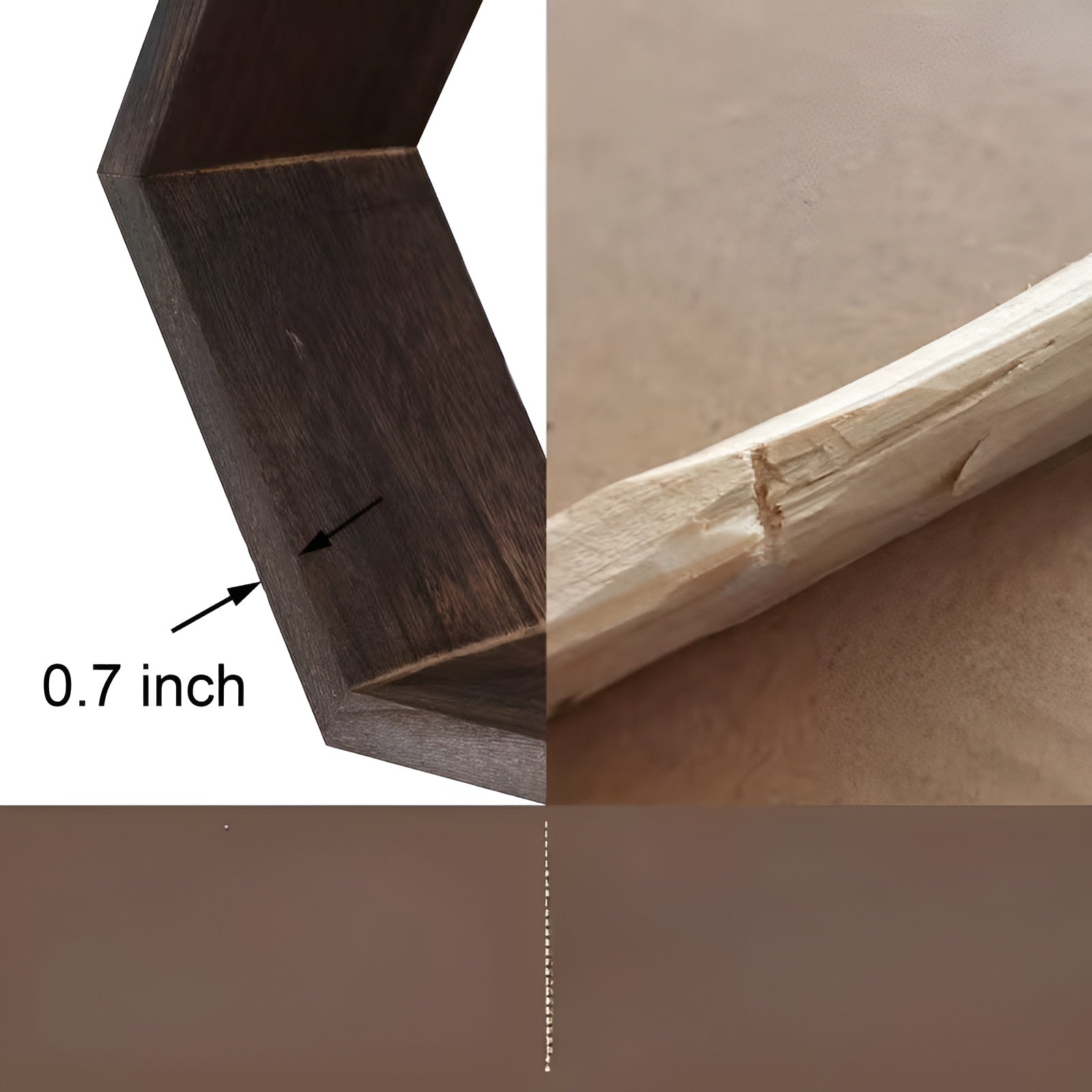 Hexagonale Wandregale (5er-Set) – Schwebendes Design im Landhausstil | Aus Holz Perfekt für Wohnzimmer & Schlafzimmer