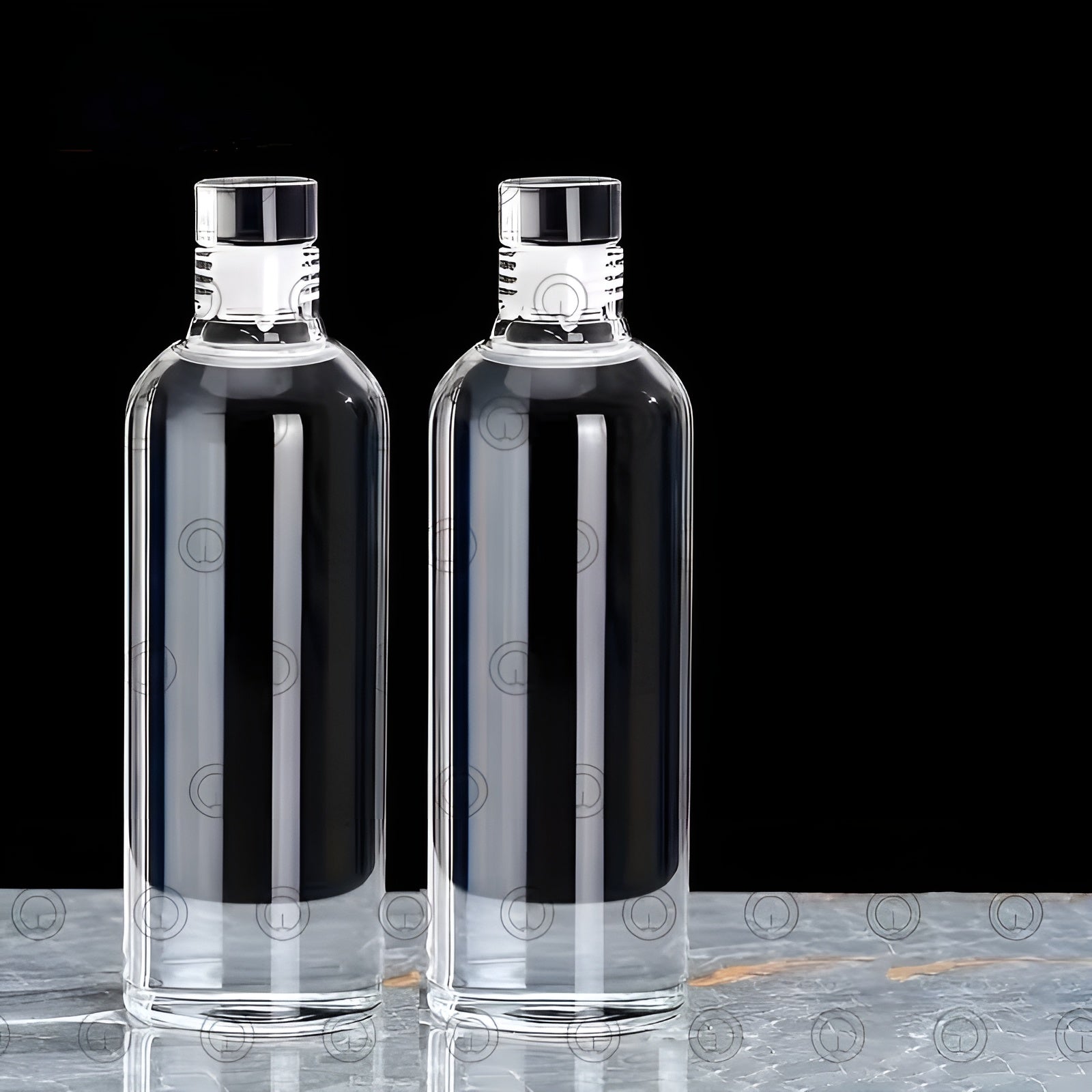 Trinkflasche Aus Borosilikatglas – Auslaufsicher Und Leicht | Ideal Für Kaffee Tee Und Unterwegs - 2 Stück - Wohnzubehör