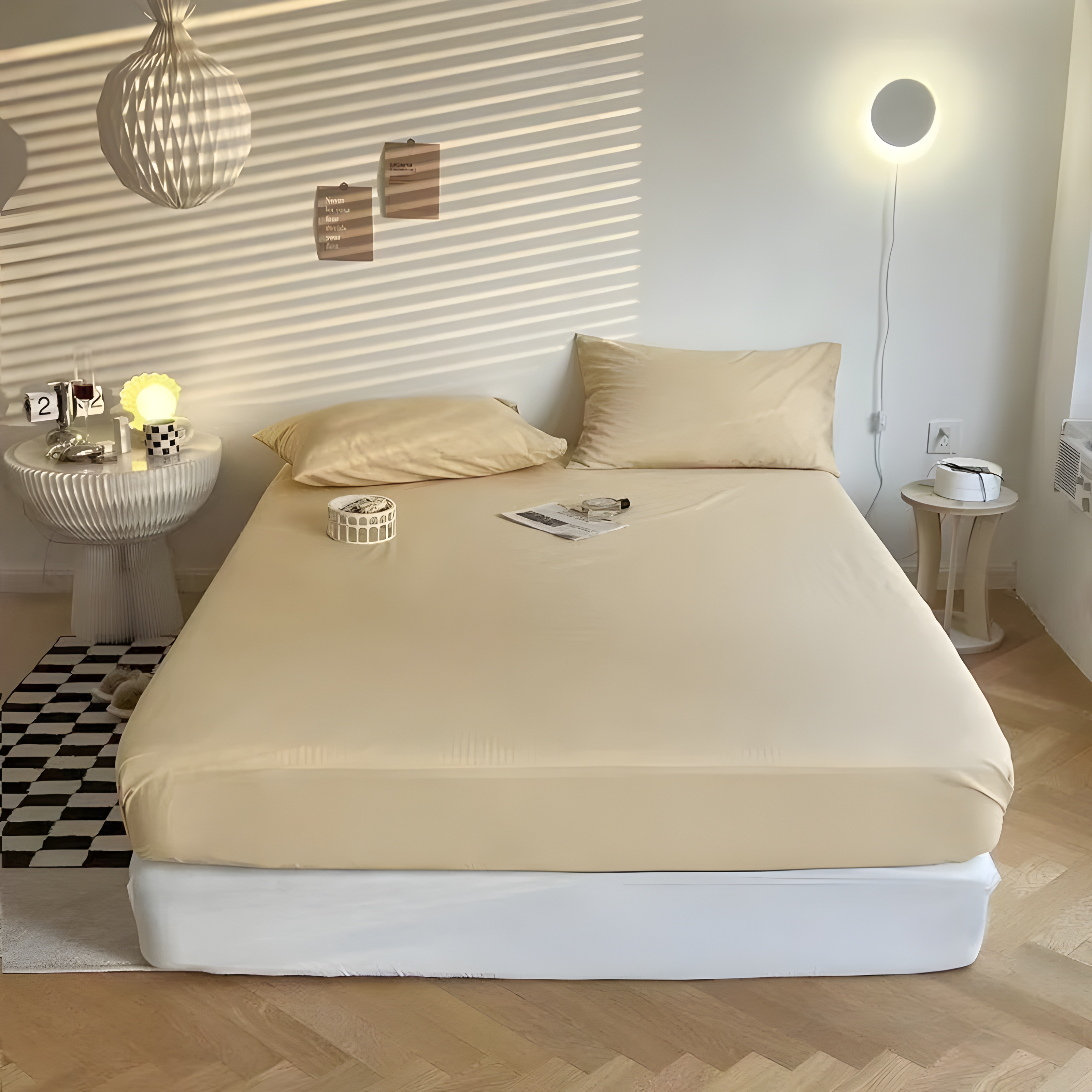 IvoryHaven Bedding - Gewaschene Baumwolle Bettlaken