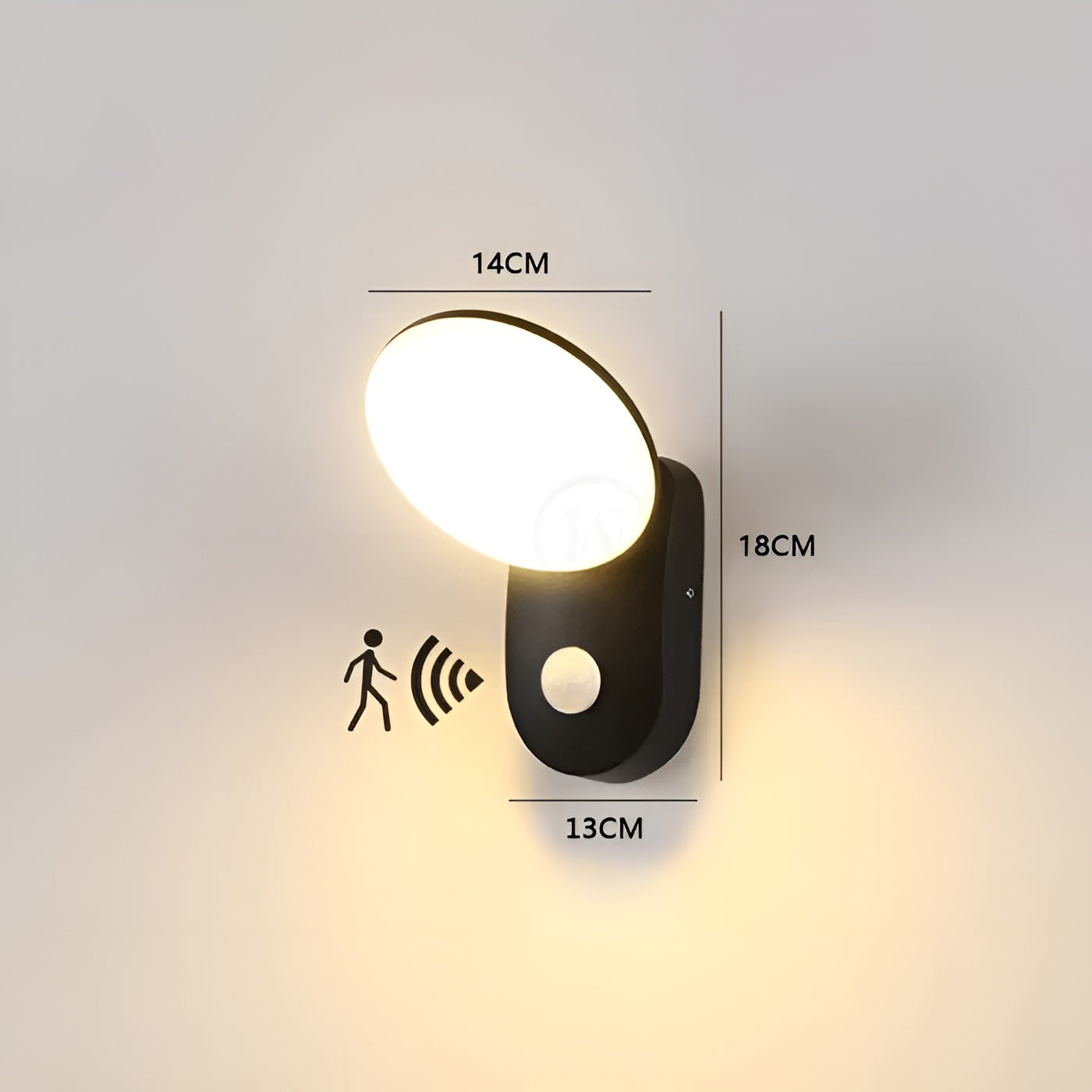 LED-Wandleuchte mit Bewegungsmelder – Automatisches Licht für Innen & Außen