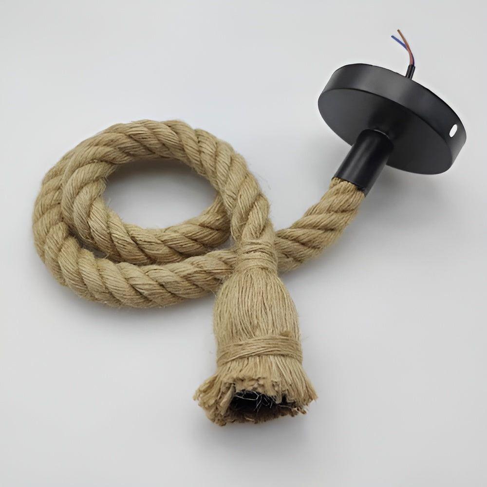 SparkleTwine Light - Italienische Vintage Hängende Pendel Seil Lampe Elegare