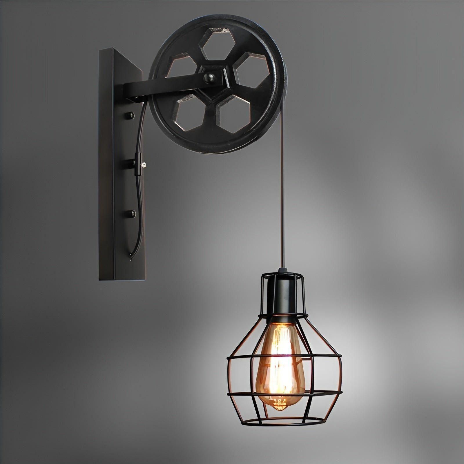 ShineBright Lampe - Industrie Vintage LED Wandlampe Elegare