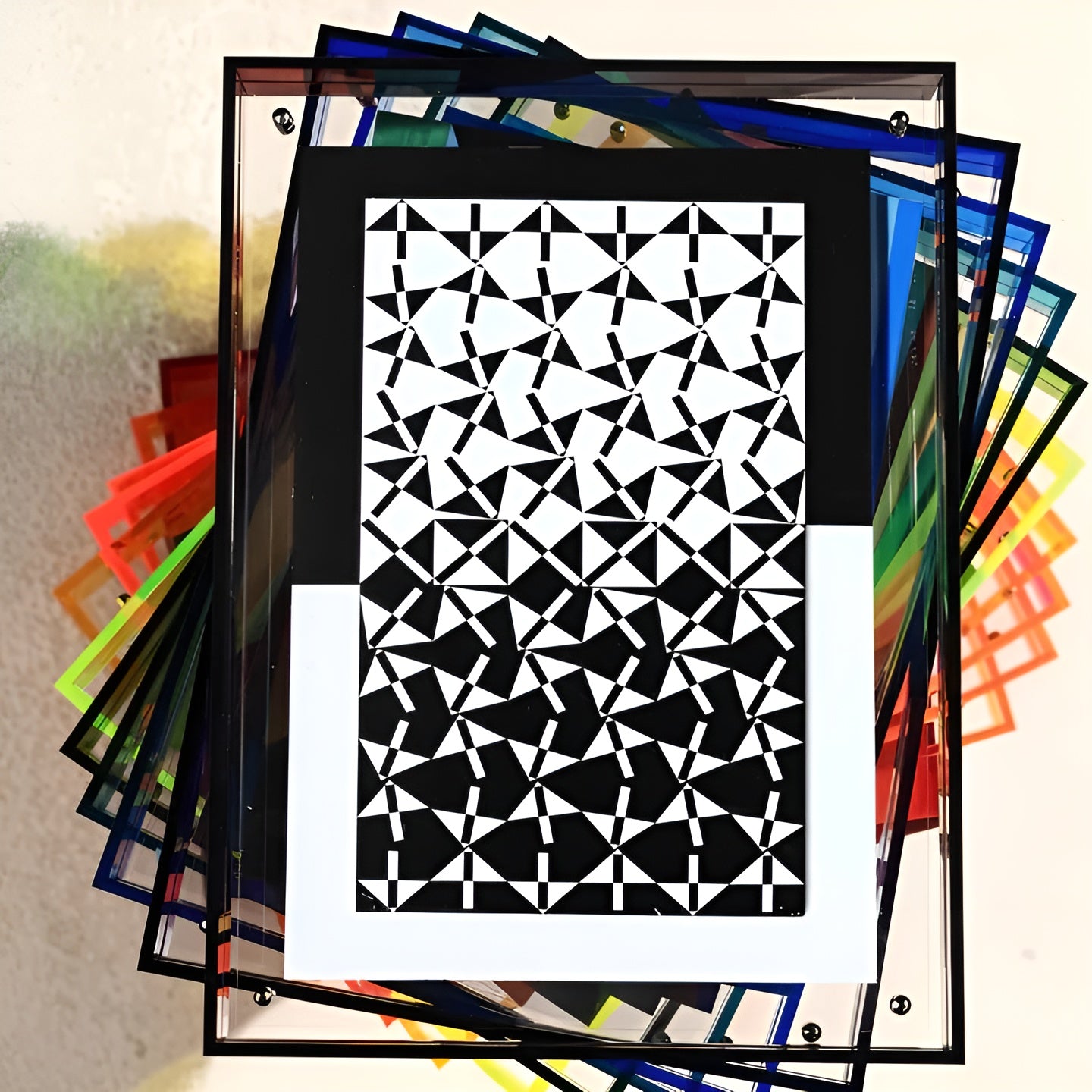 Neon Bilderrahmen aus Acryl – Leuchtend & Stilvoll | Retro-Dekoration im 80er-Jahre Design