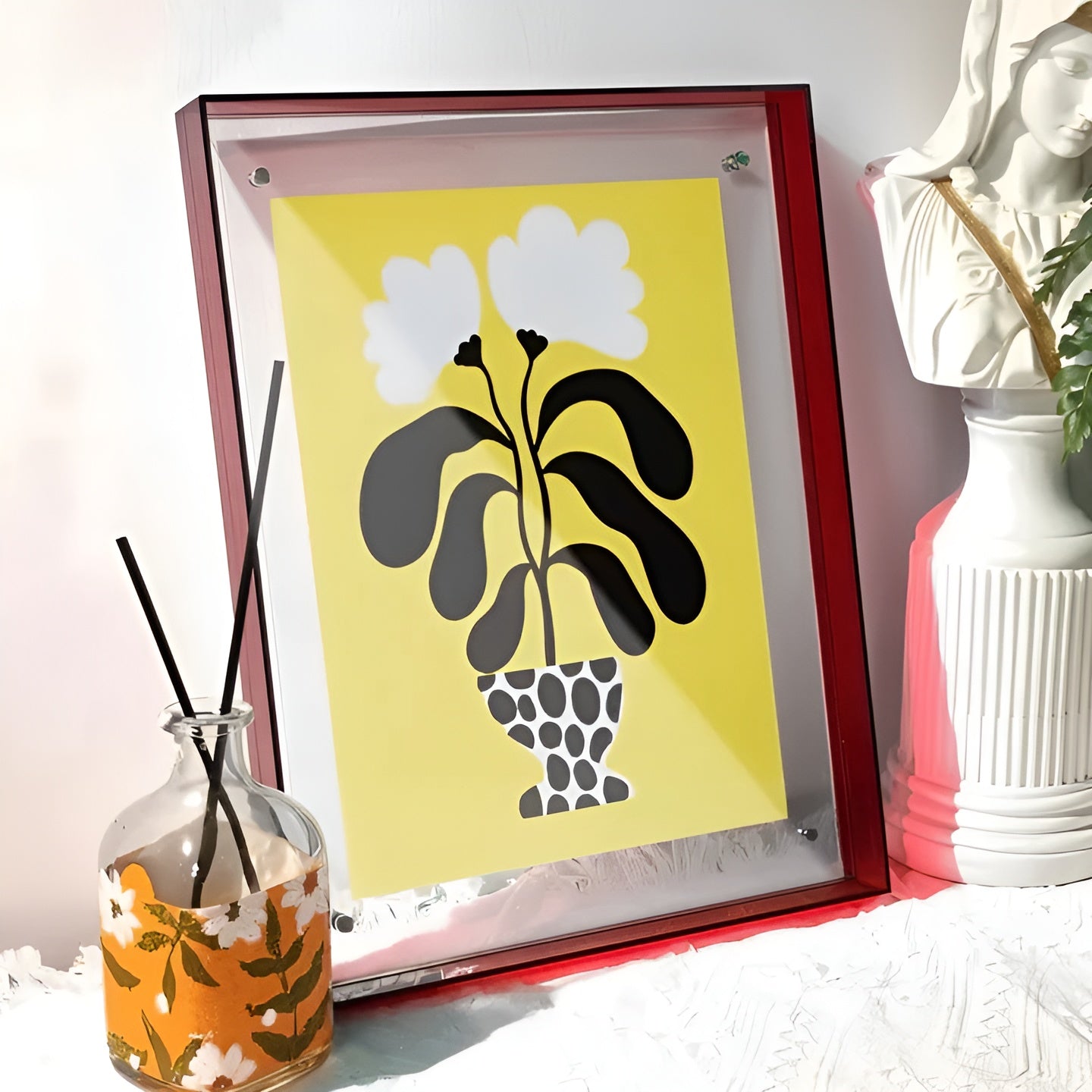 Neon Bilderrahmen aus Acryl – Leuchtend & Stilvoll | Retro-Dekoration im 80er-Jahre Design