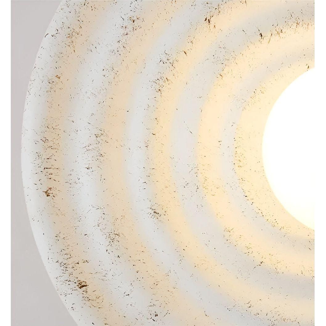 Wabi-Sabi Elegance - Japanische Runde Designer Wabi-Sabi Wandleuchte - Elegare