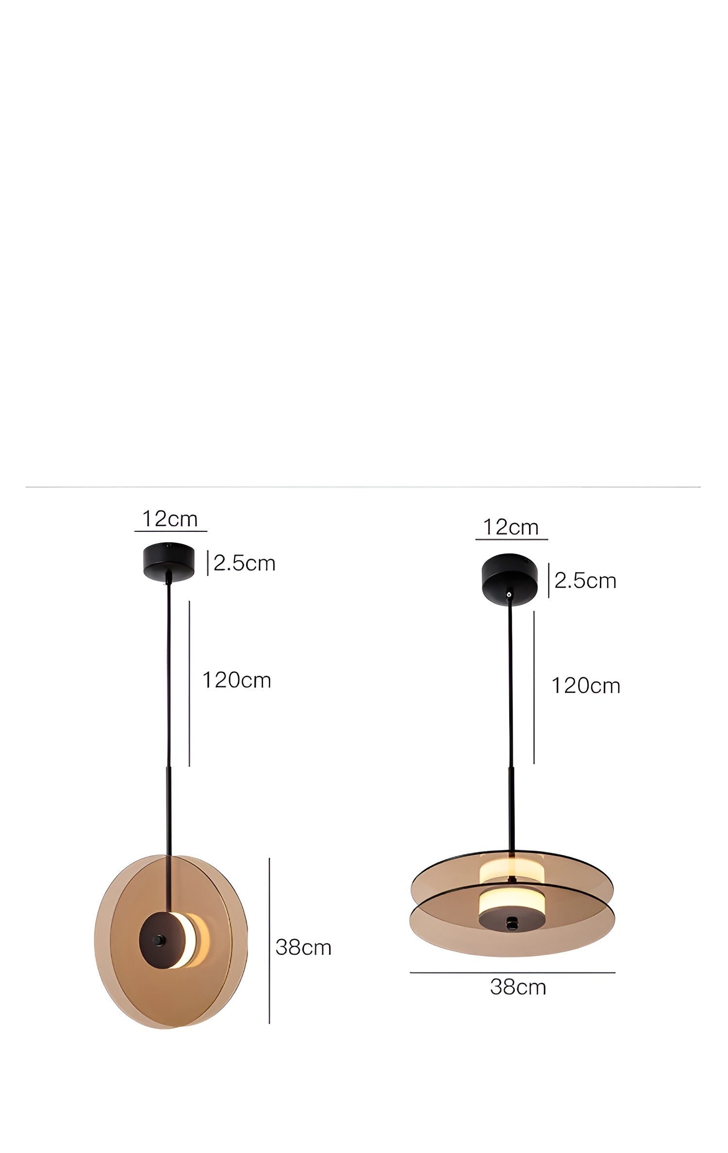 Glas-Pendelleuchte – Modernes Design & stimmungsvolle Beleuchtung | Perfekt für die Innenbeleuchtung