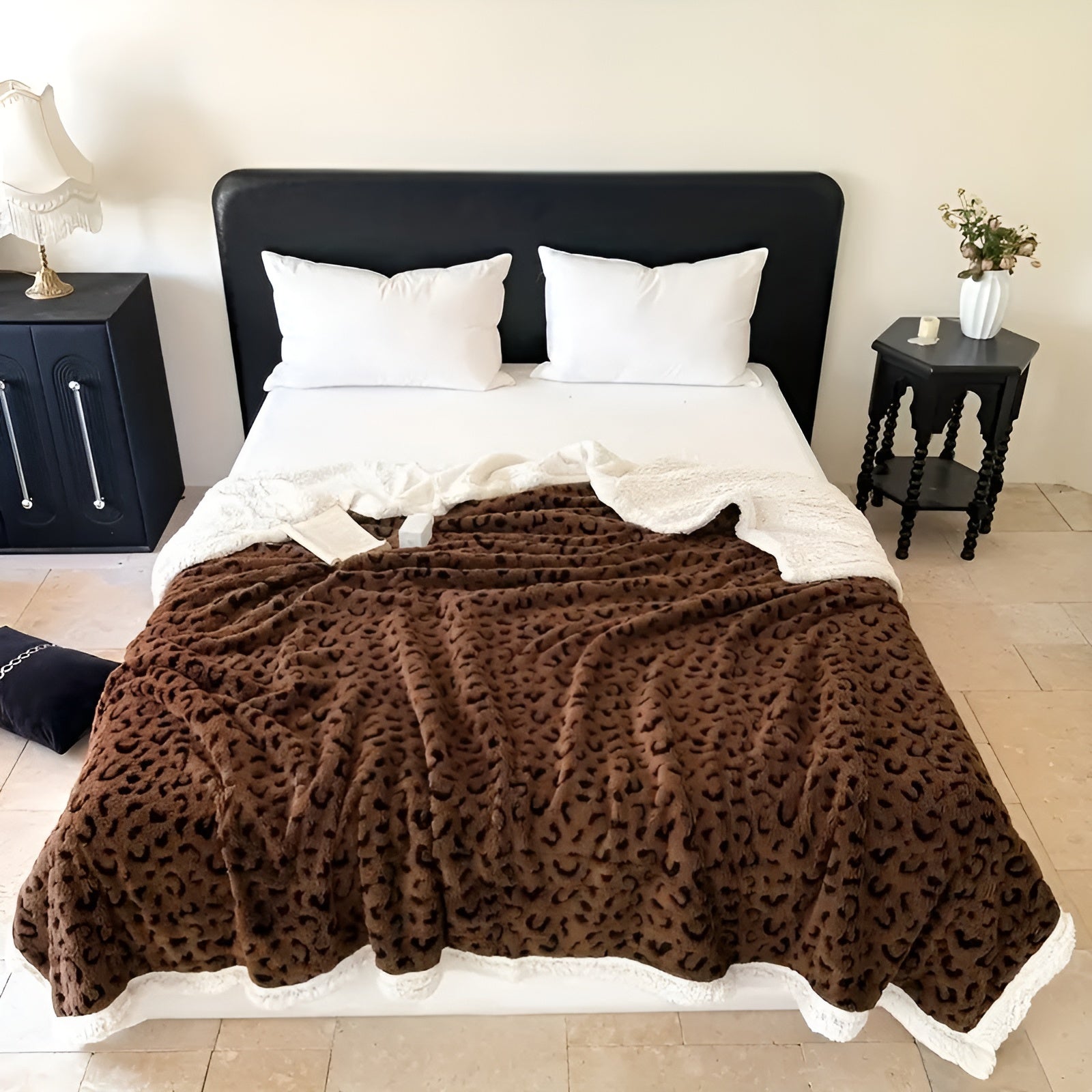 Flauschige Decke mit Leopardenmuster – Weich und Gemütlich | Perfekt für Sofa, Bett & Alle Jahreszeiten