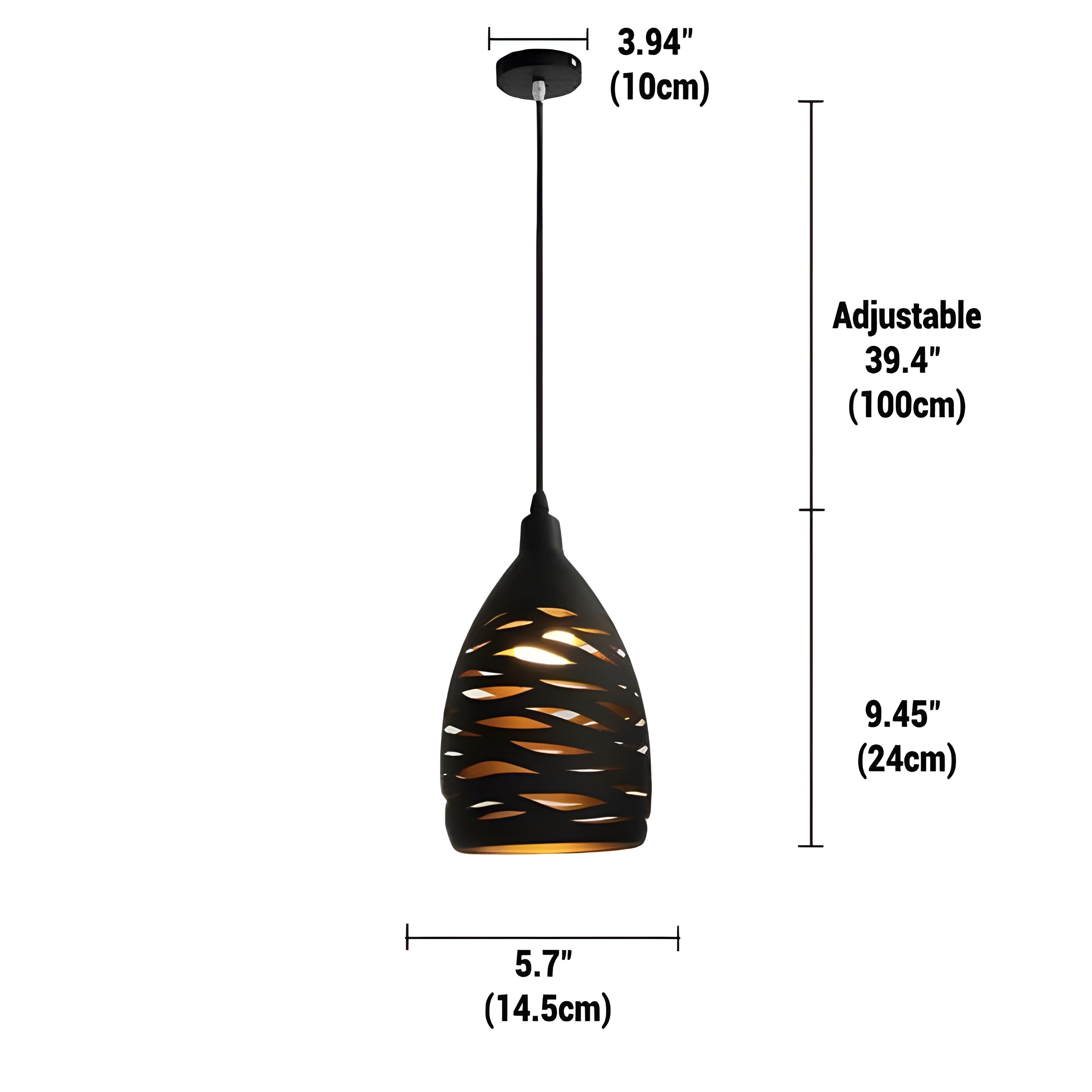 LoftWeave Light - Moderne Metallkäfig-Hängelampe