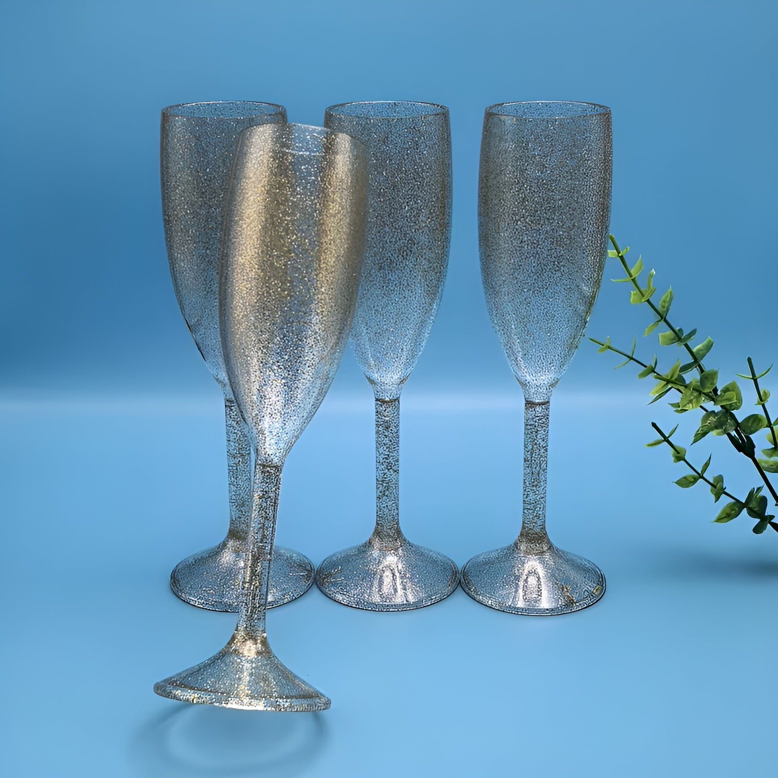Champagnergläser mit Goldglanz – Elegante Hohe Sektflöten | Perfekt für Feiern & besondere Anlässe - Champagnerglas