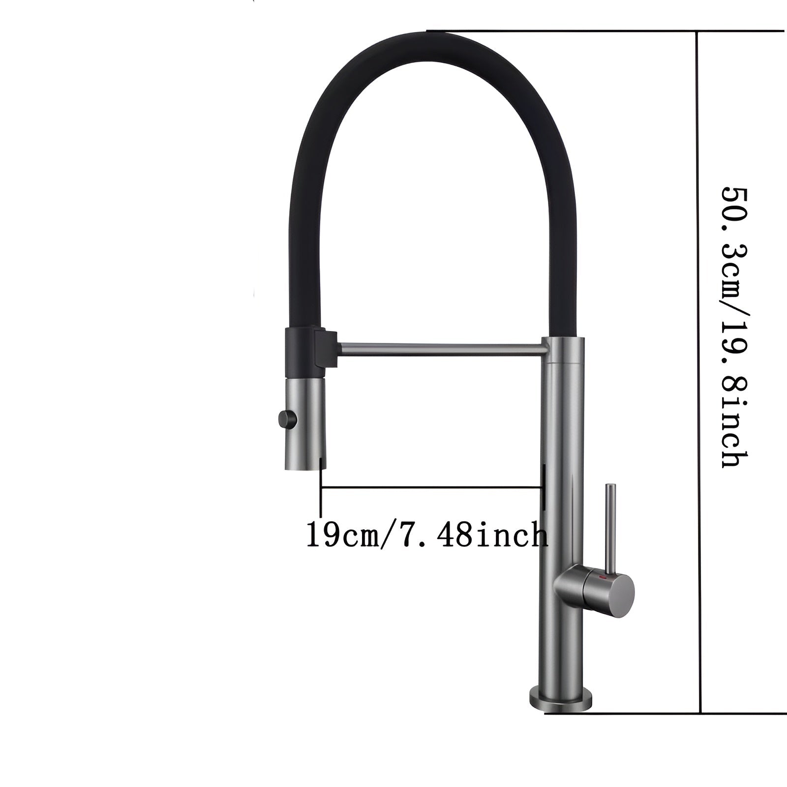 Magnetischer Wasserhahn aus Edelstahl – 360° drehbar mit 2 Strahlarten | Hochwertig und modern für Küche & Bad
