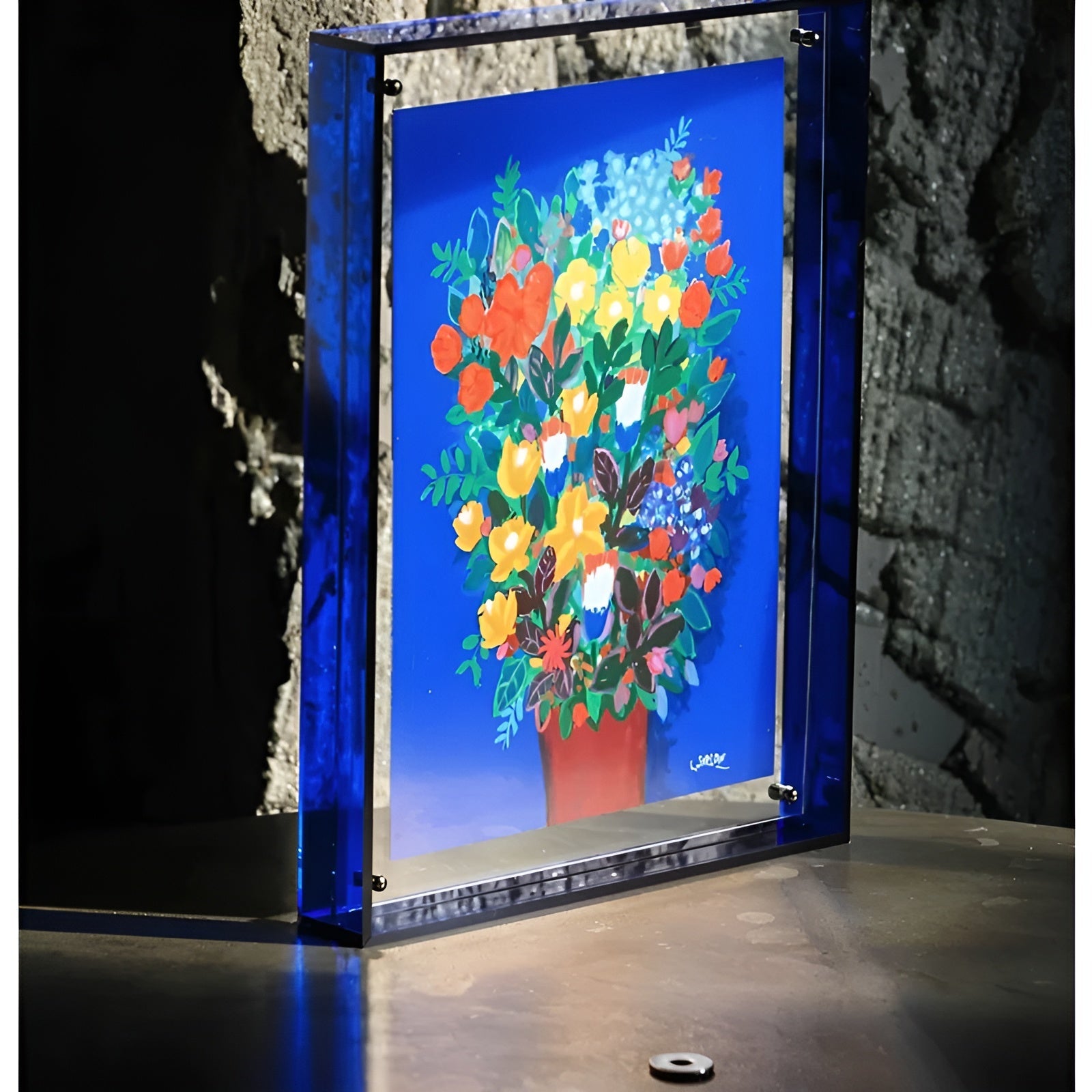 Acryl Bilderrahmen – Neon Design im Stil der 80er | Modern und Dekorativ - Bilderrahmen