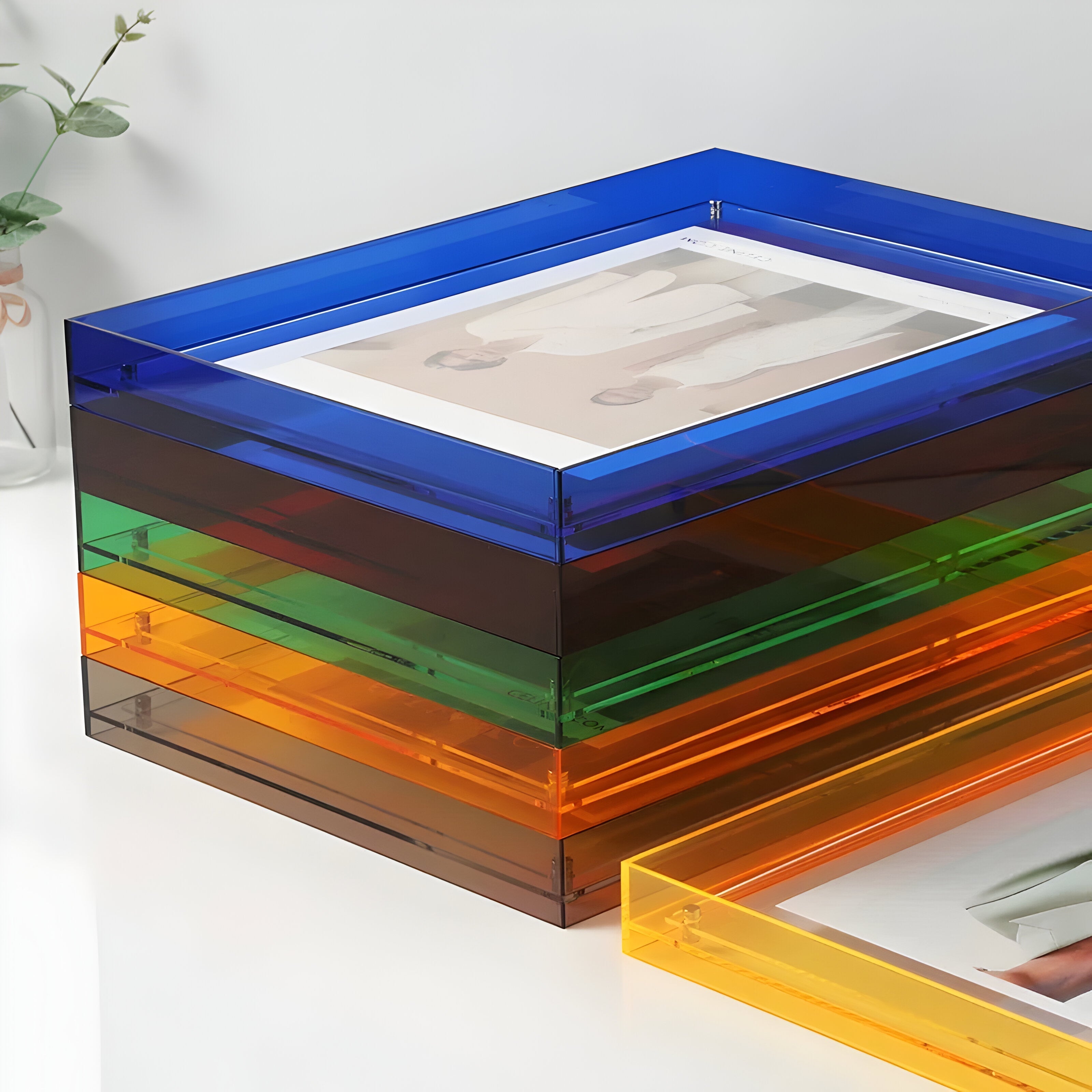 Acryl Bilderrahmen –Transparenter und Farbiger Moderner Schutz für Fotos - Bilderrahmen
