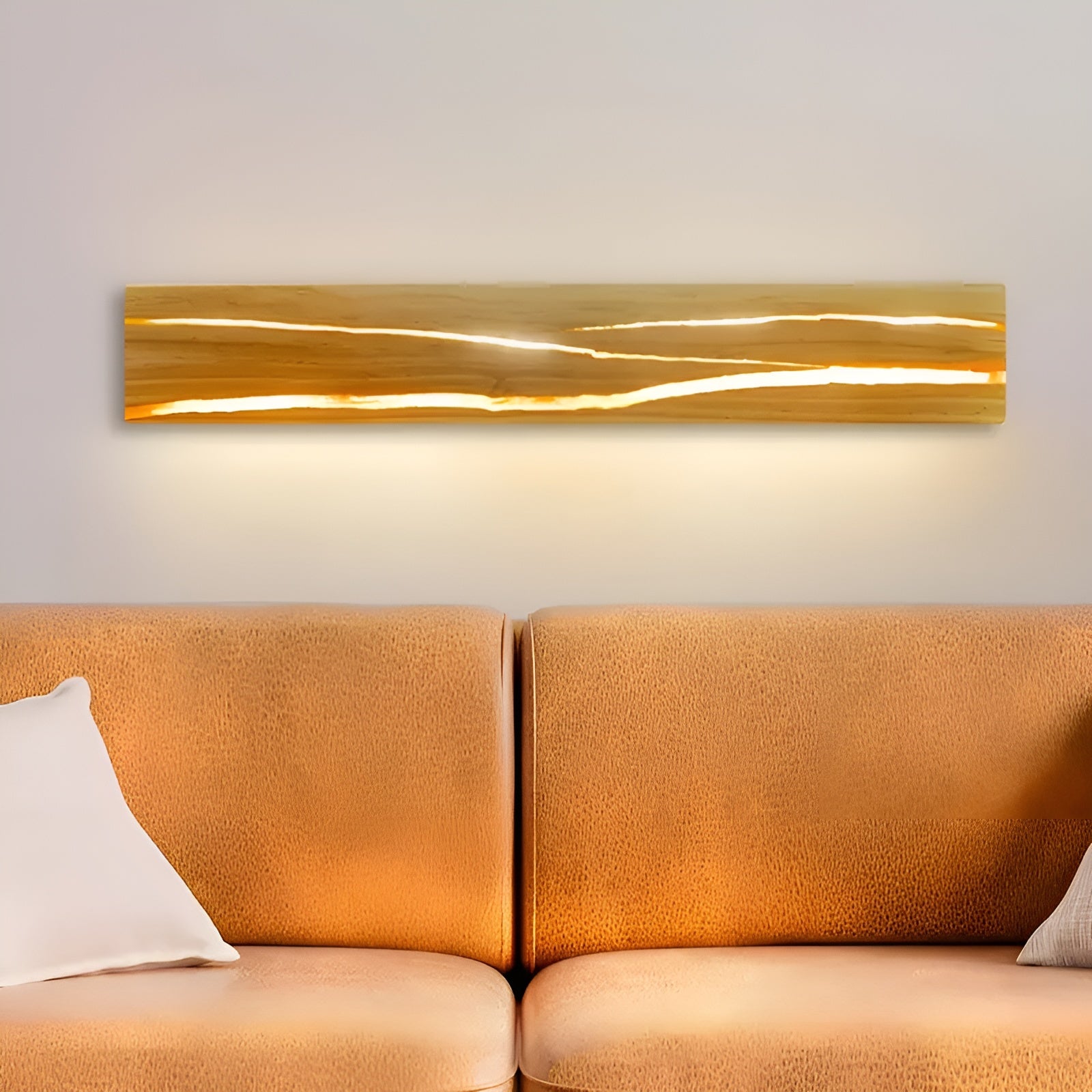 LED Wandlampe aus Holz – Modernes Design für Wohnzimmer & Schlafzimmer