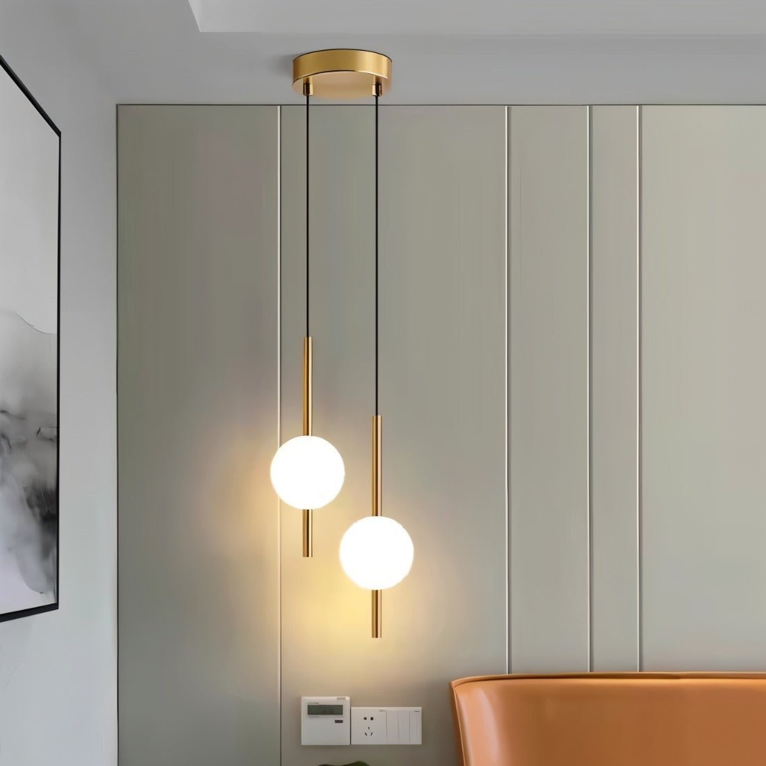 LED-Hängelampe mit Acrylkugel – Dekorative Helle Beleuchtung für Wohnräume