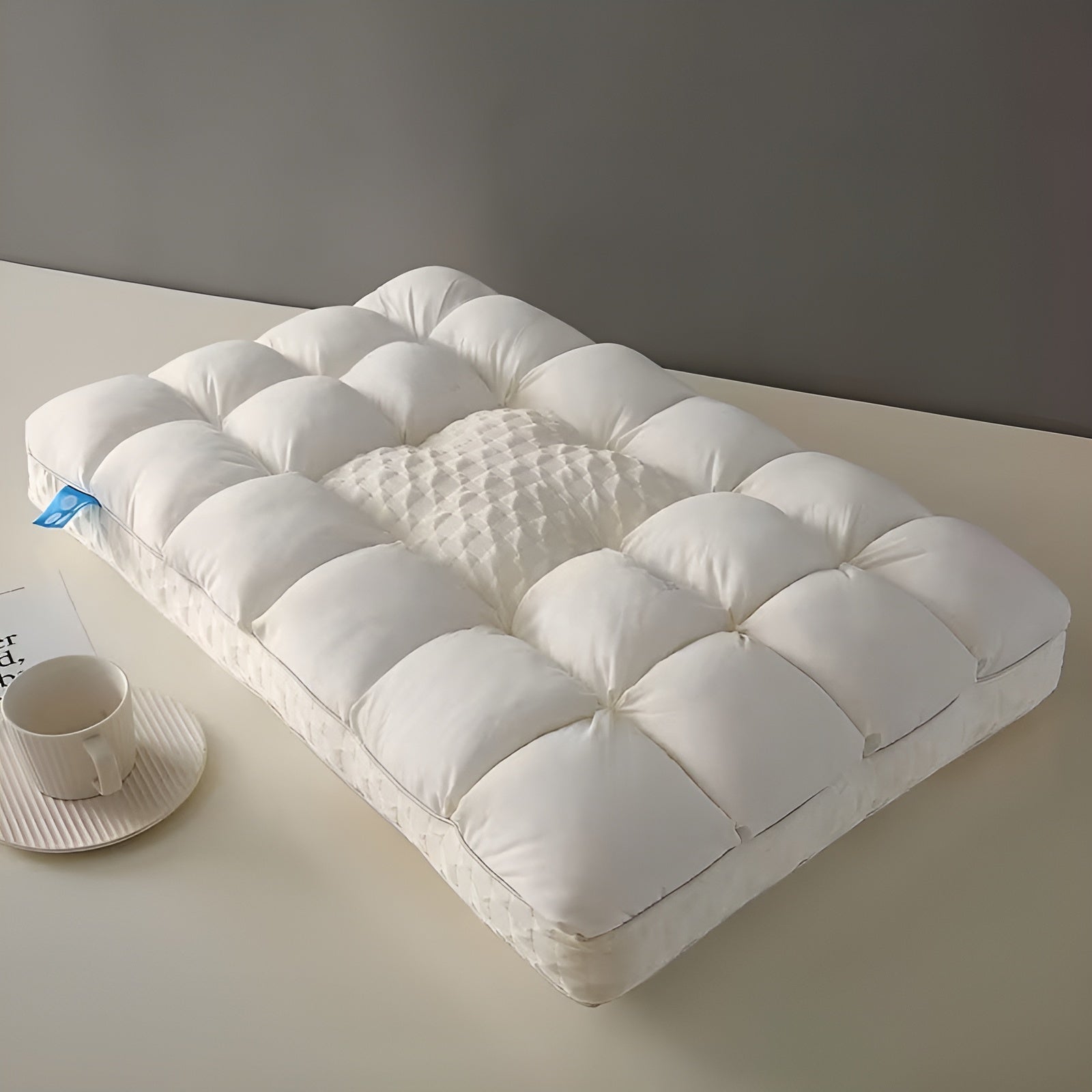 Anti-Stress Kissen in Tofu-Optik – Weich und Entspannend | Originelle Deko für Zuhause - Kissen