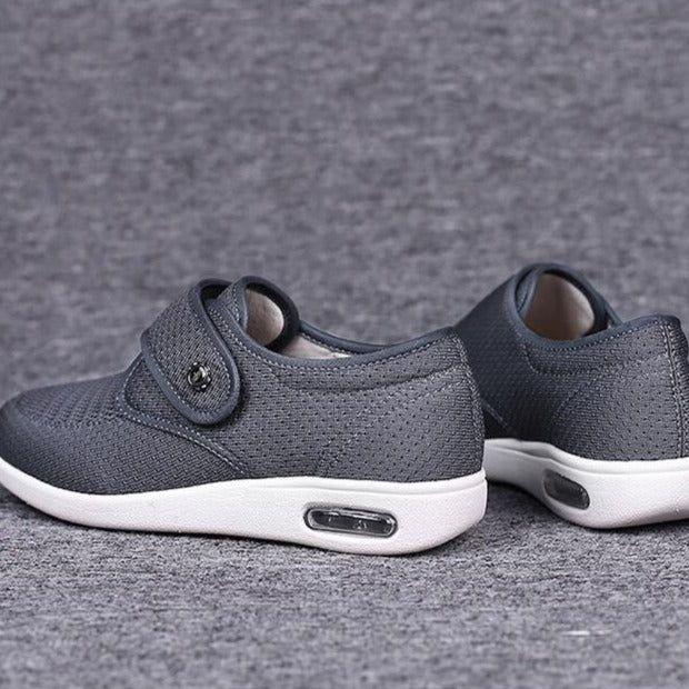 Antonia Schuhe - Unisex Bequeme Diabetiker-Weichschuhe - Grau / 36 - Komfortschuhe