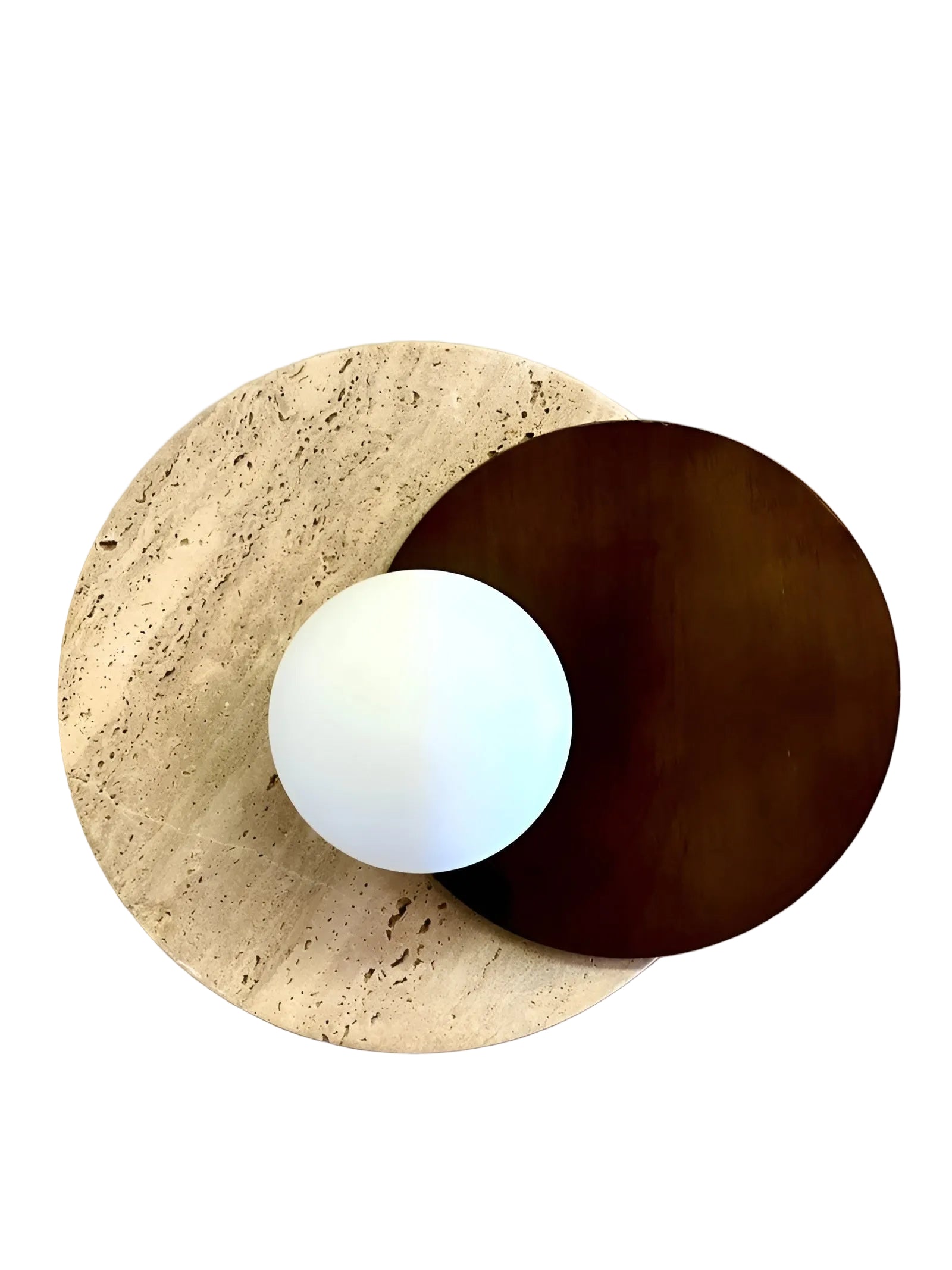 Wandleuchte mit Travertinplatte – Luxuriöses Design & Sanfte Beleuchtung | Für Zuhause